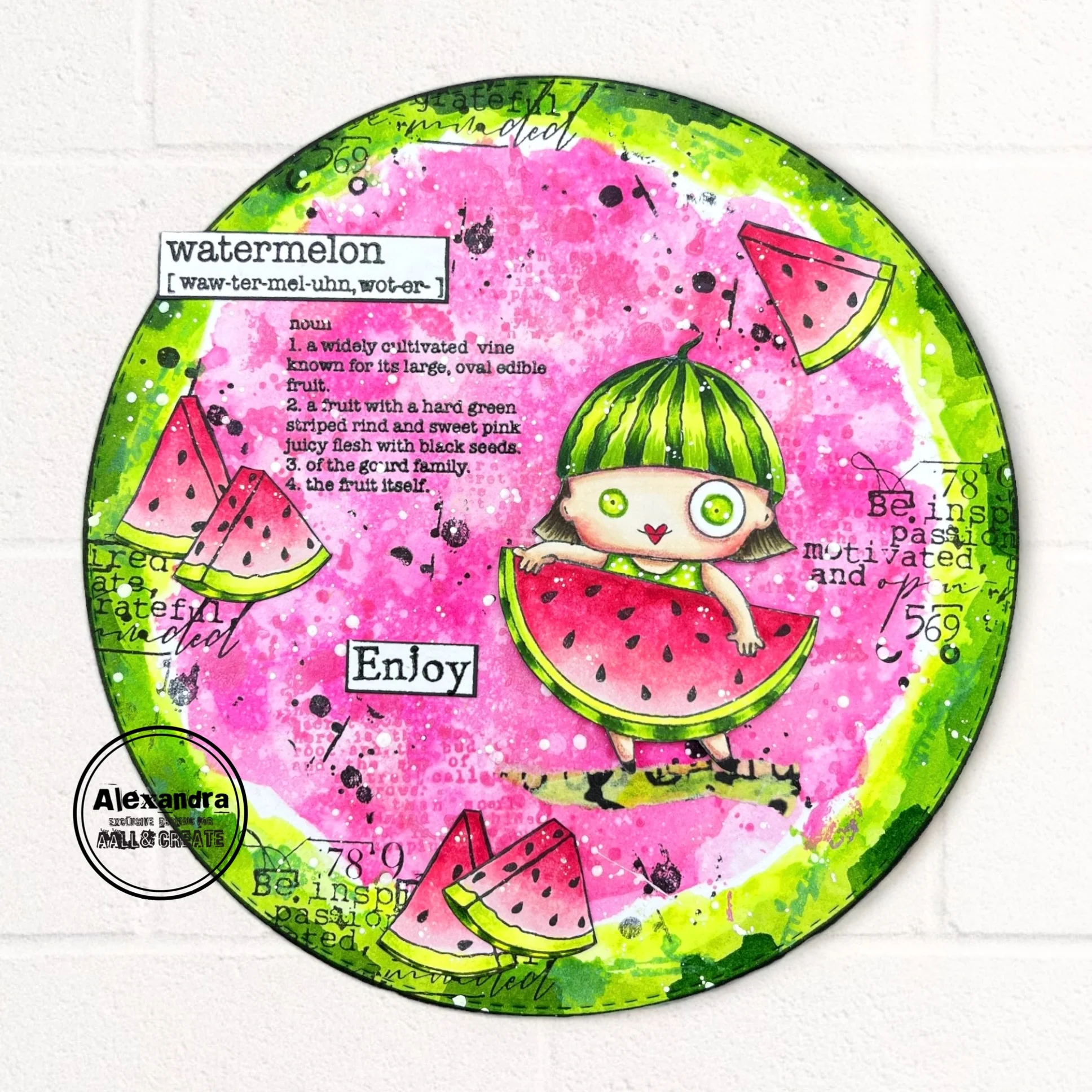 #1030 - A7 Stamp Set - Watermelon - Image 3