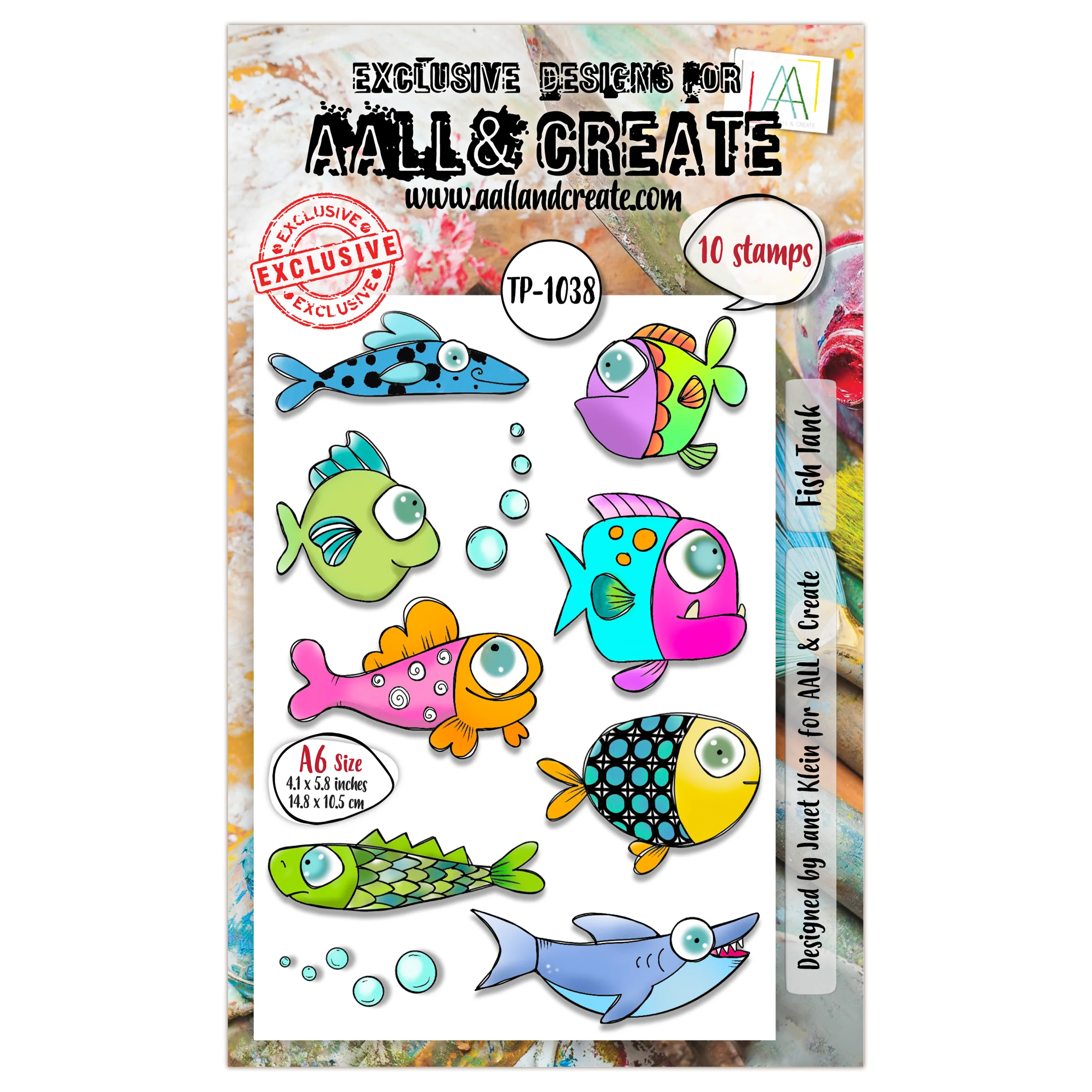 TP-1038 - A6 Stamp - Fish Tank - Image 10