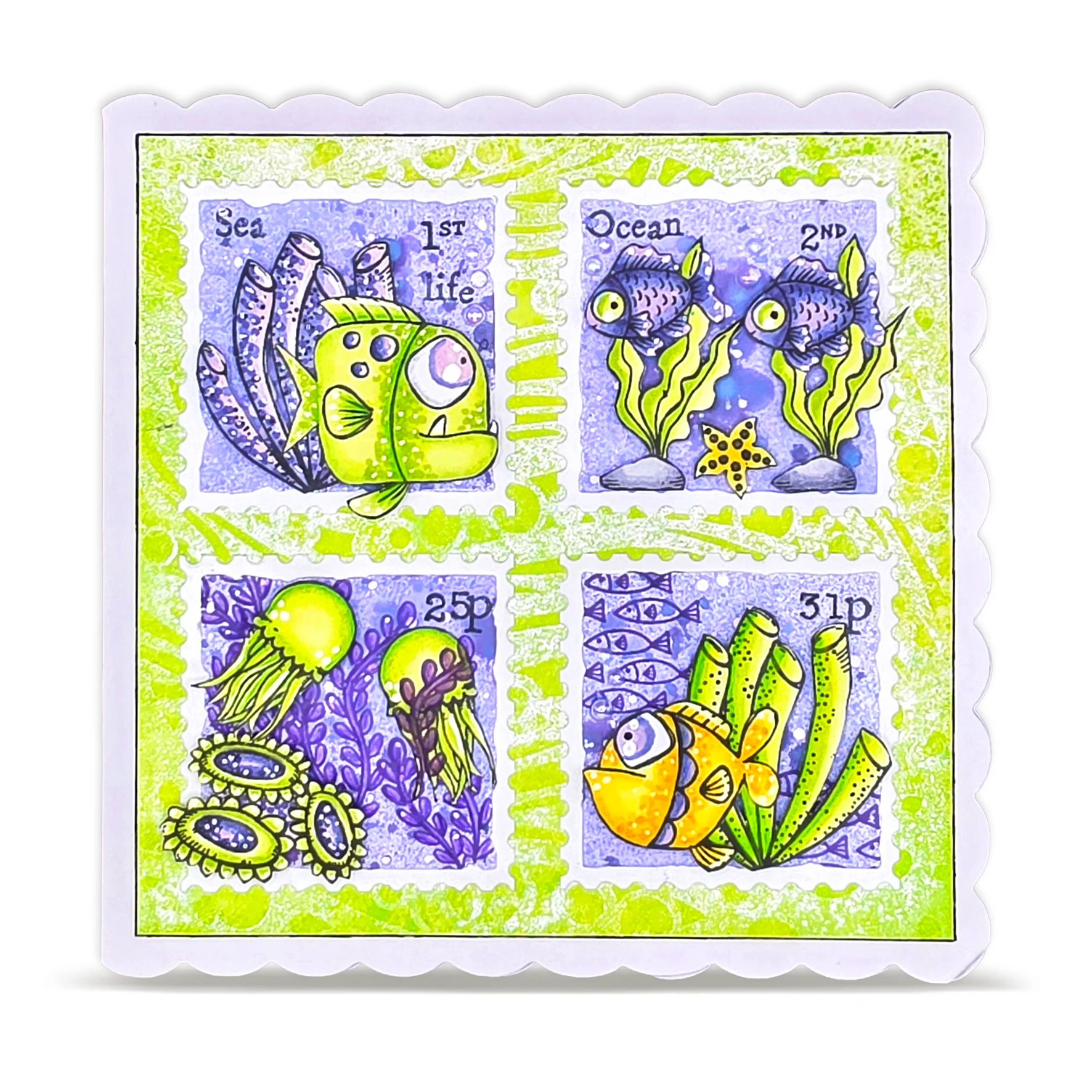 TP-1038 - A6 Stamp - Fish Tank - Image 3