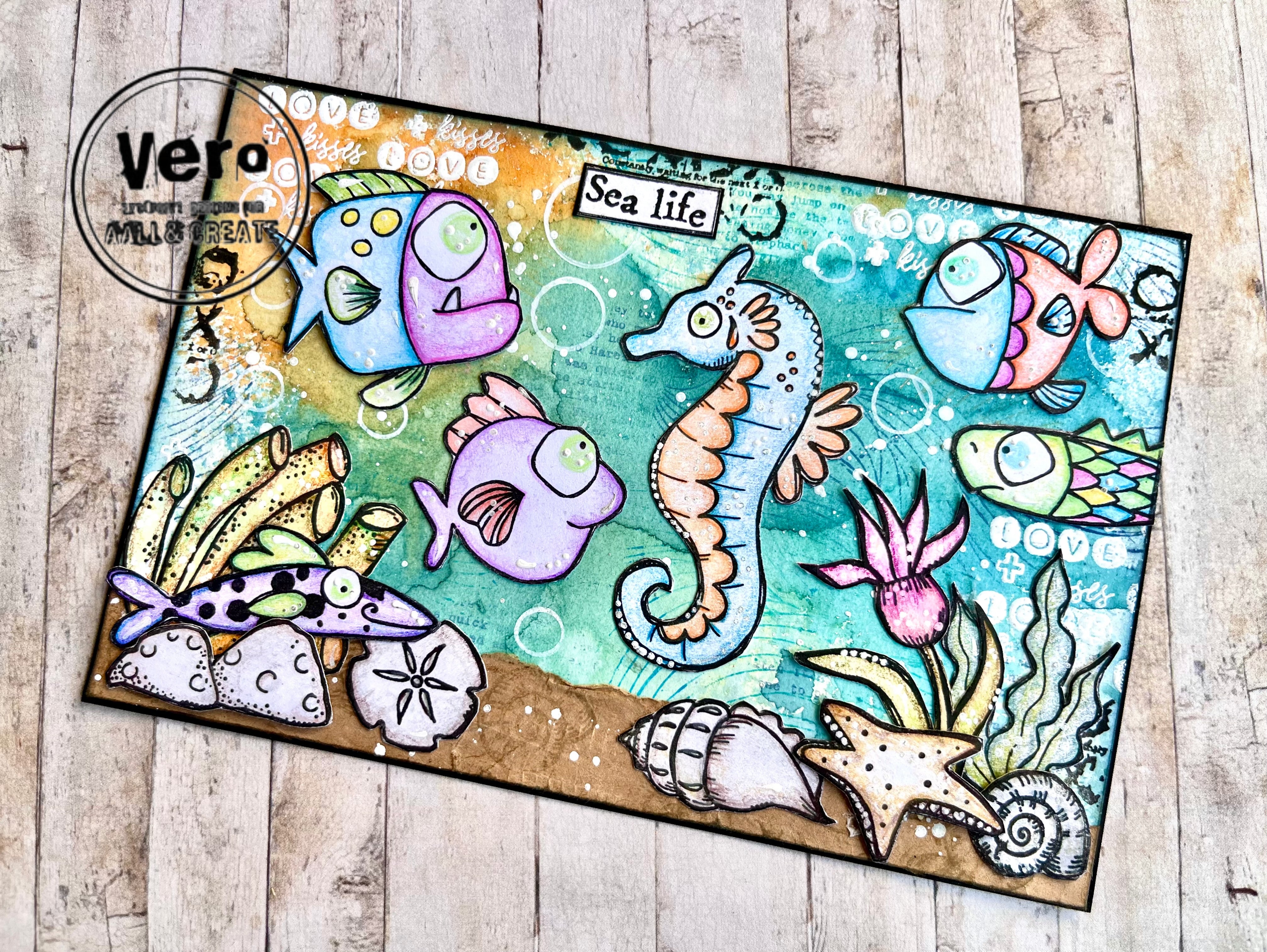 TP-1038 - A6 Stamp - Fish Tank - Image 7