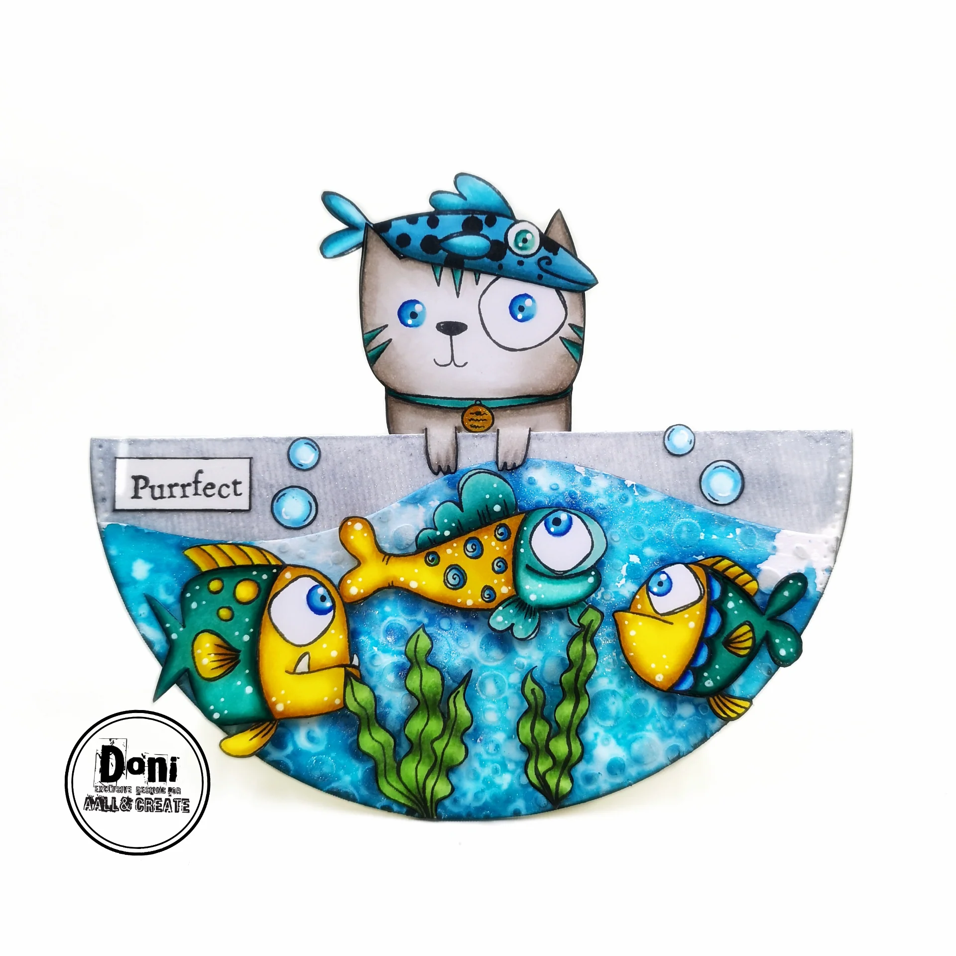 TP-1038 - A6 Stamp - Fish Tank - Image 8