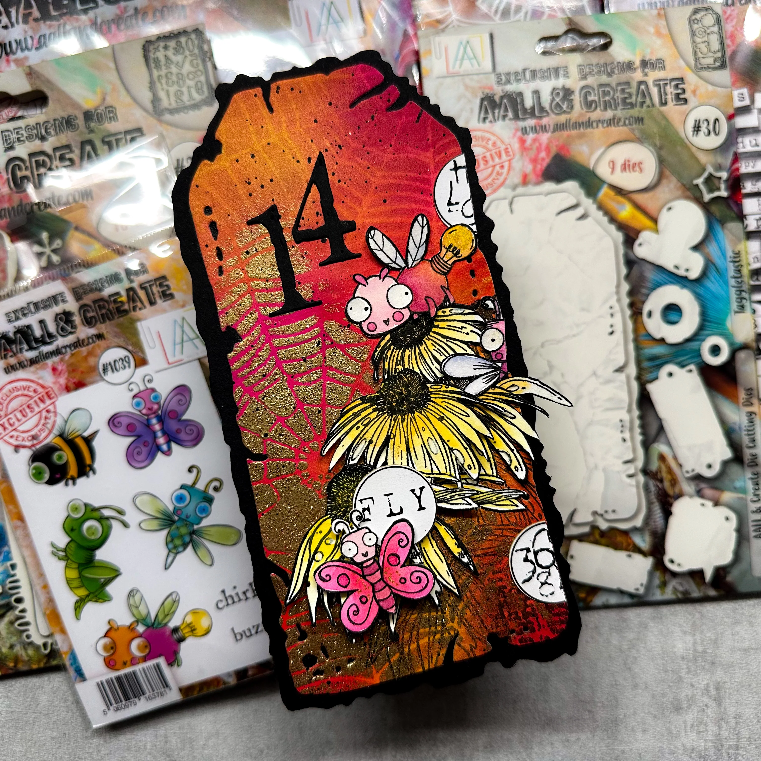 #1039 - A7 Stamp - Buzzie Bugs - Image 16