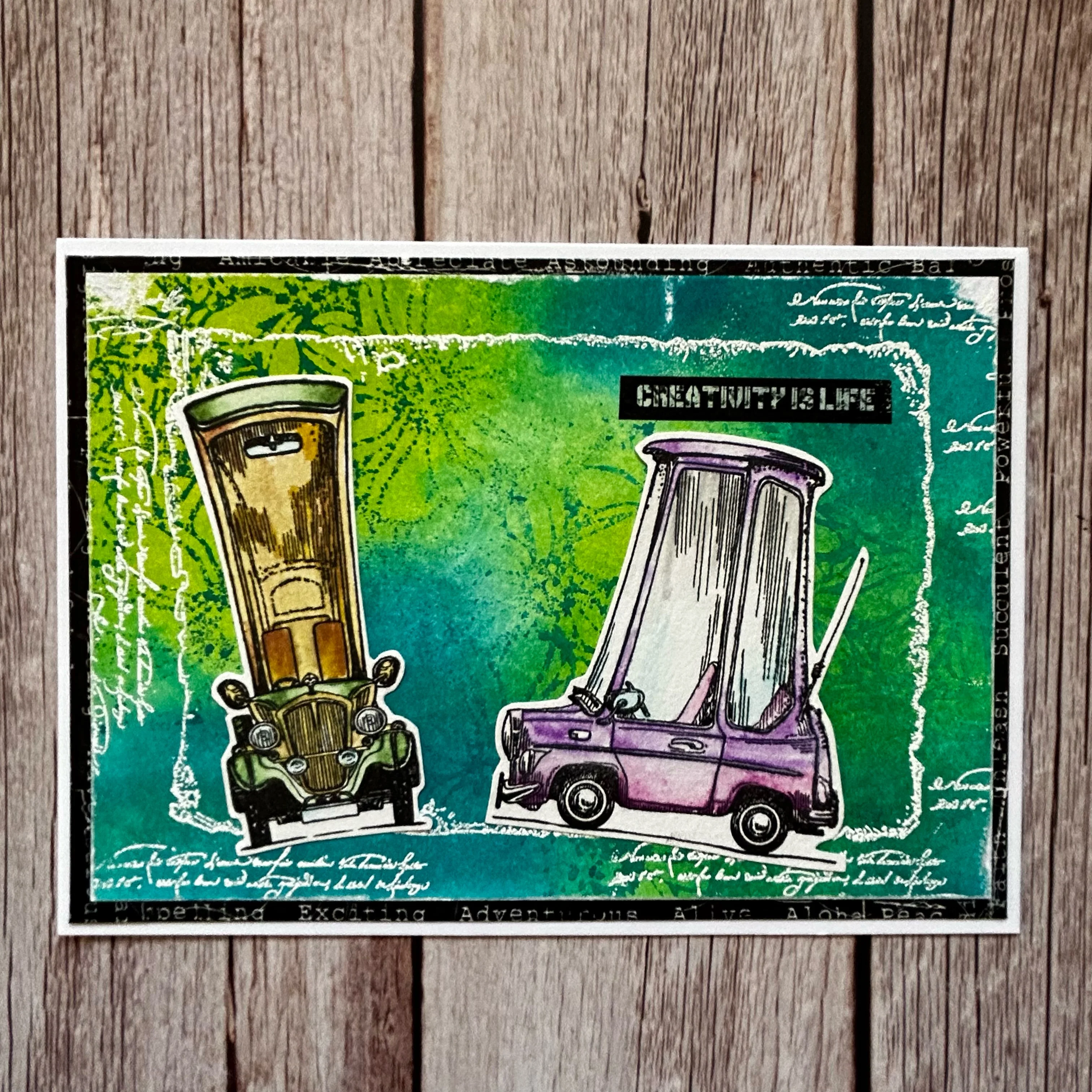 #1112 - A6 Stamp Set - Movin' On Up - Image 11