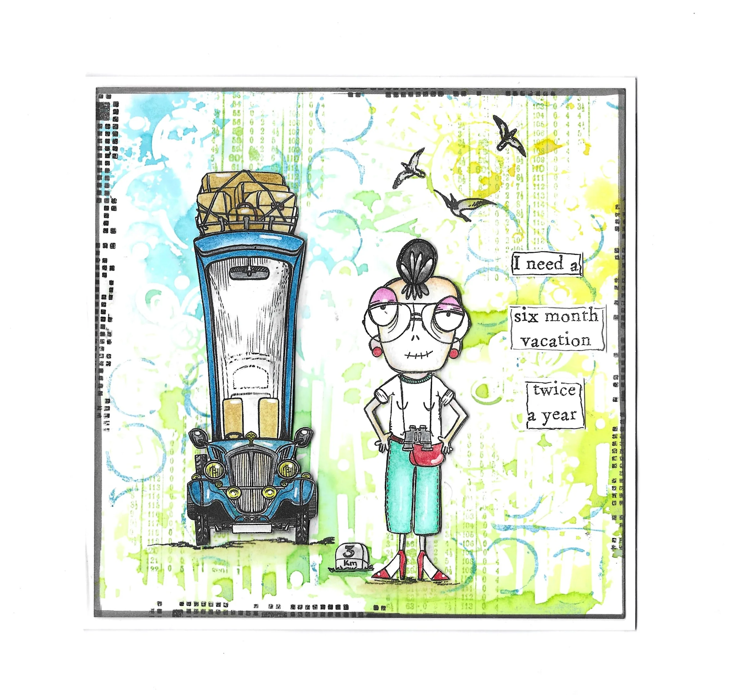 #1112 - A6 Stamp Set - Movin' On Up - Image 18