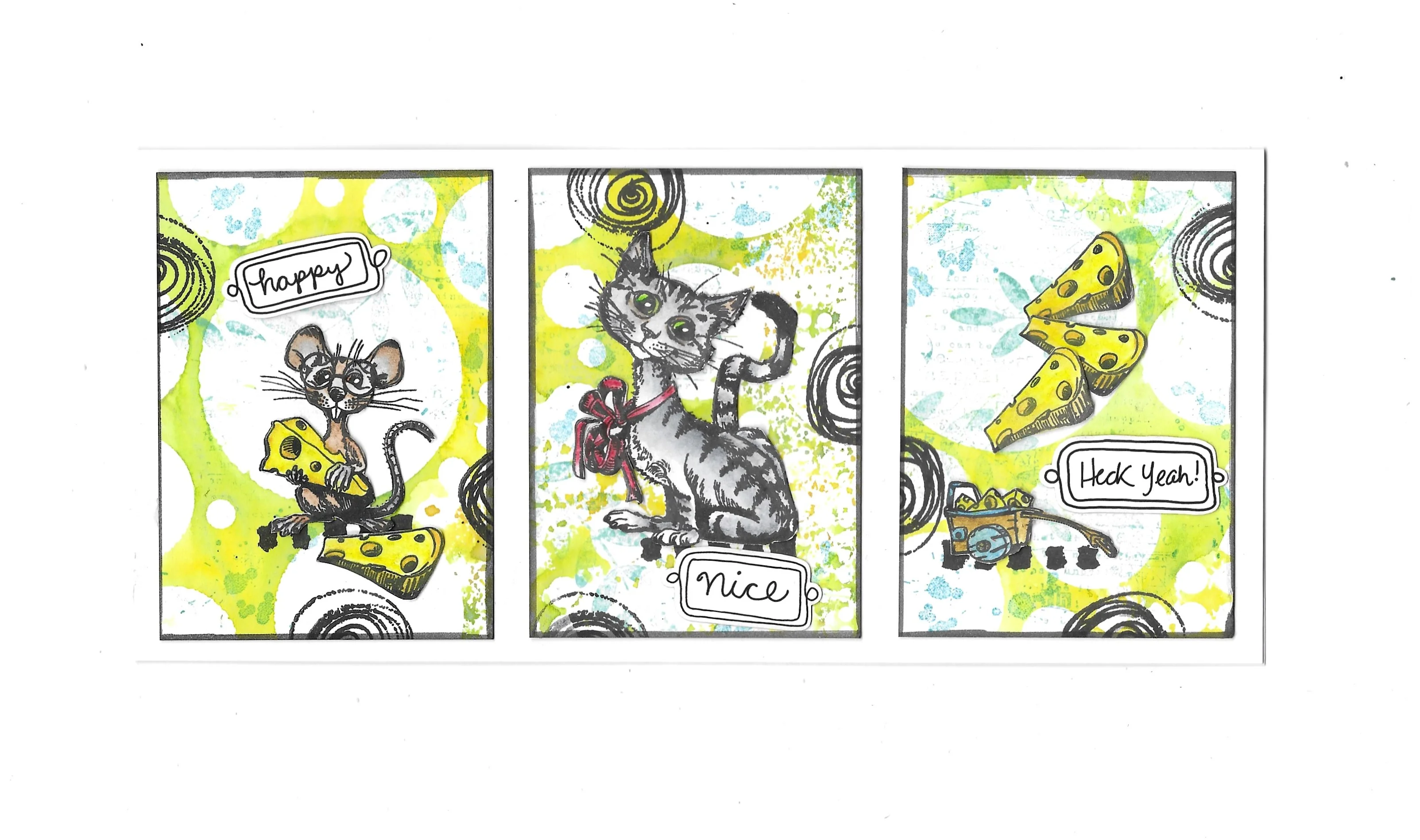 TP-1124 - A7 Stamp Set - Cheesed To Meet You - Image 9