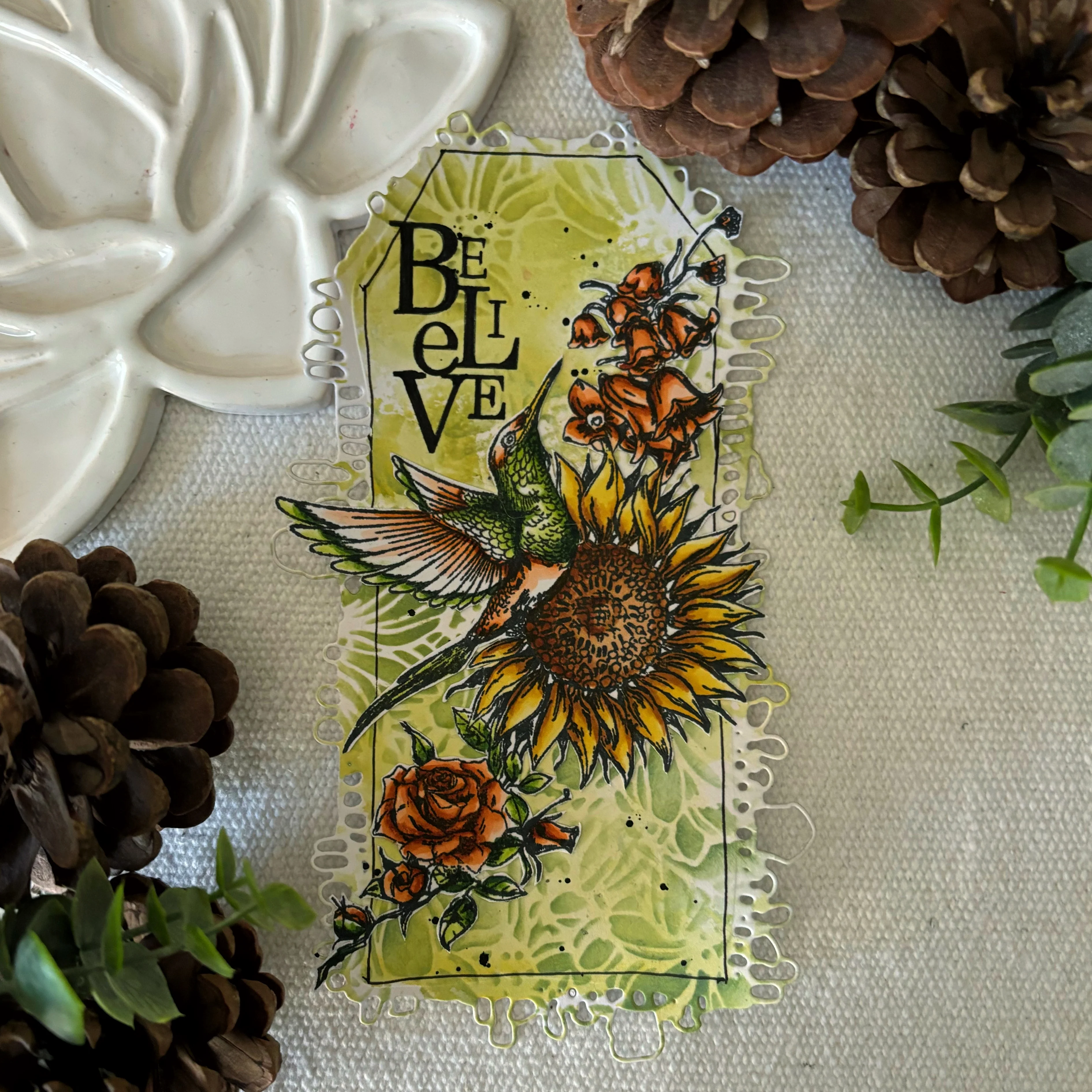 TP-1146 - A6 Stamp Set - Sunflower Hummingbird - Image 4