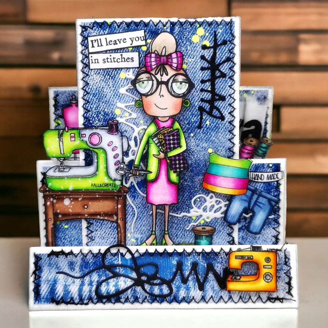 TP-1168 - A7 Stamp Set - Sew Dee - Image 2