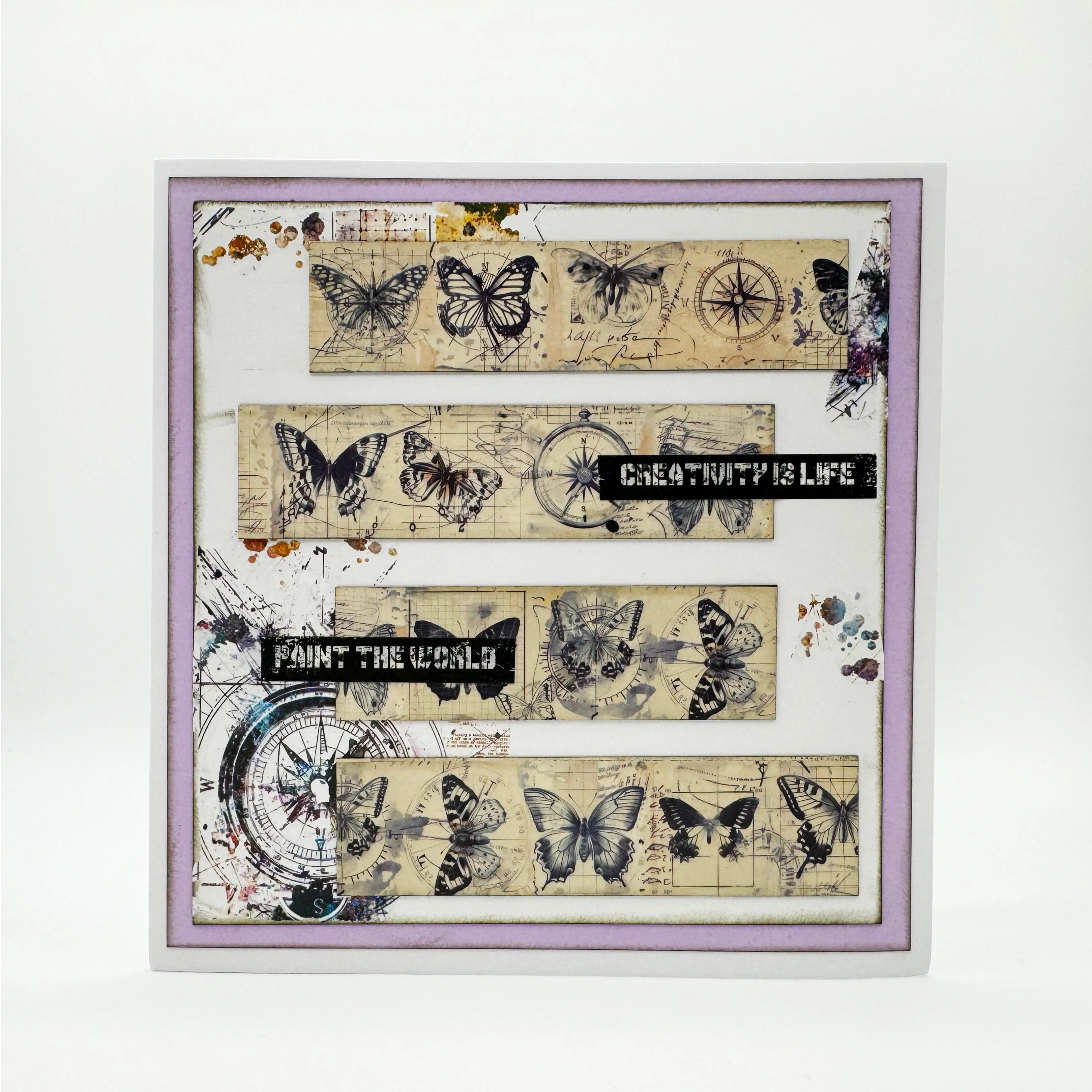 MT-118 - 25mm x 10m Washi Tape - Cobalt Swallowtail (Layer-It-Up!) - Image 6