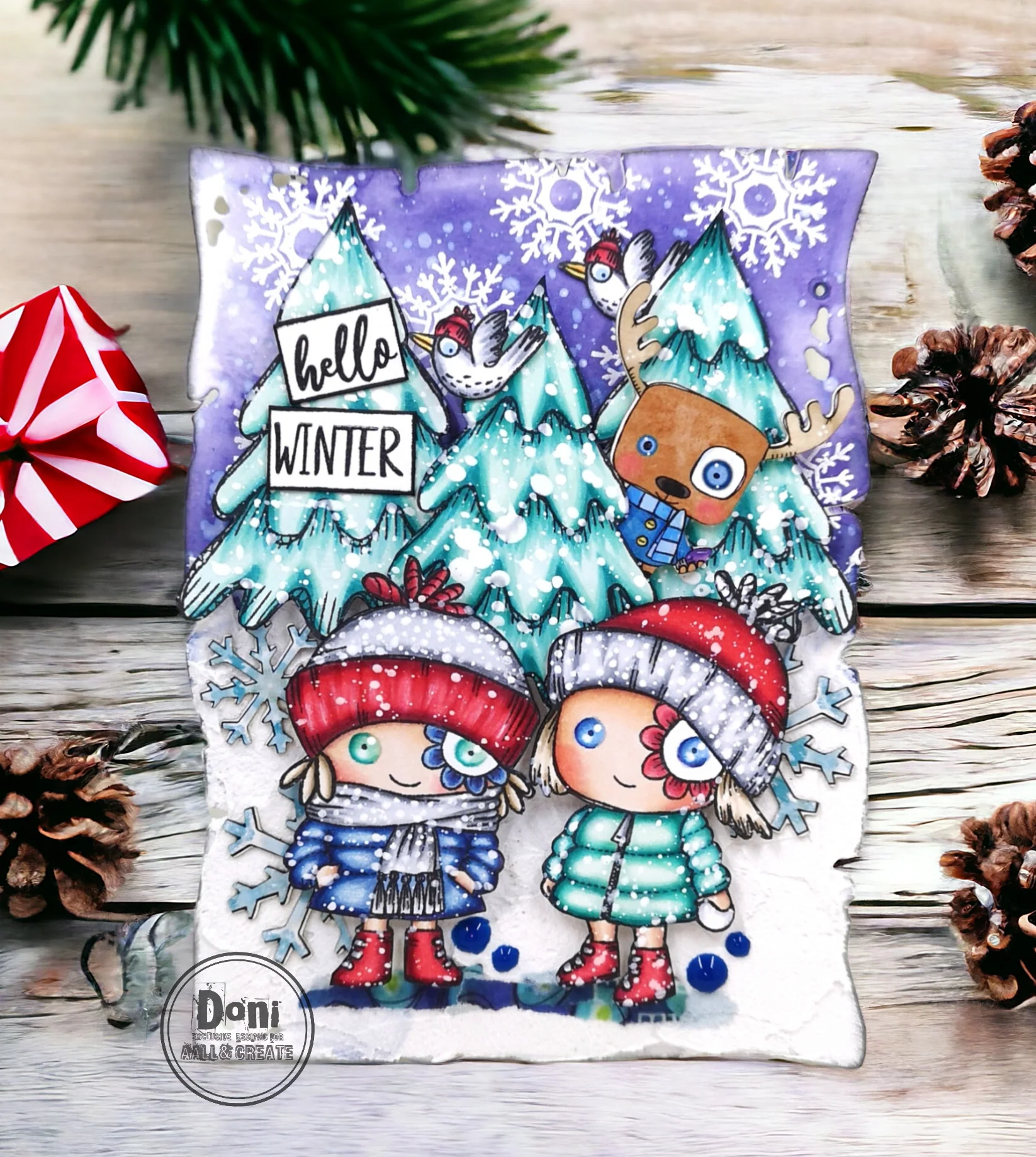 TP-1194 - A7 Stamp Set - Hey Frosty - Image 2