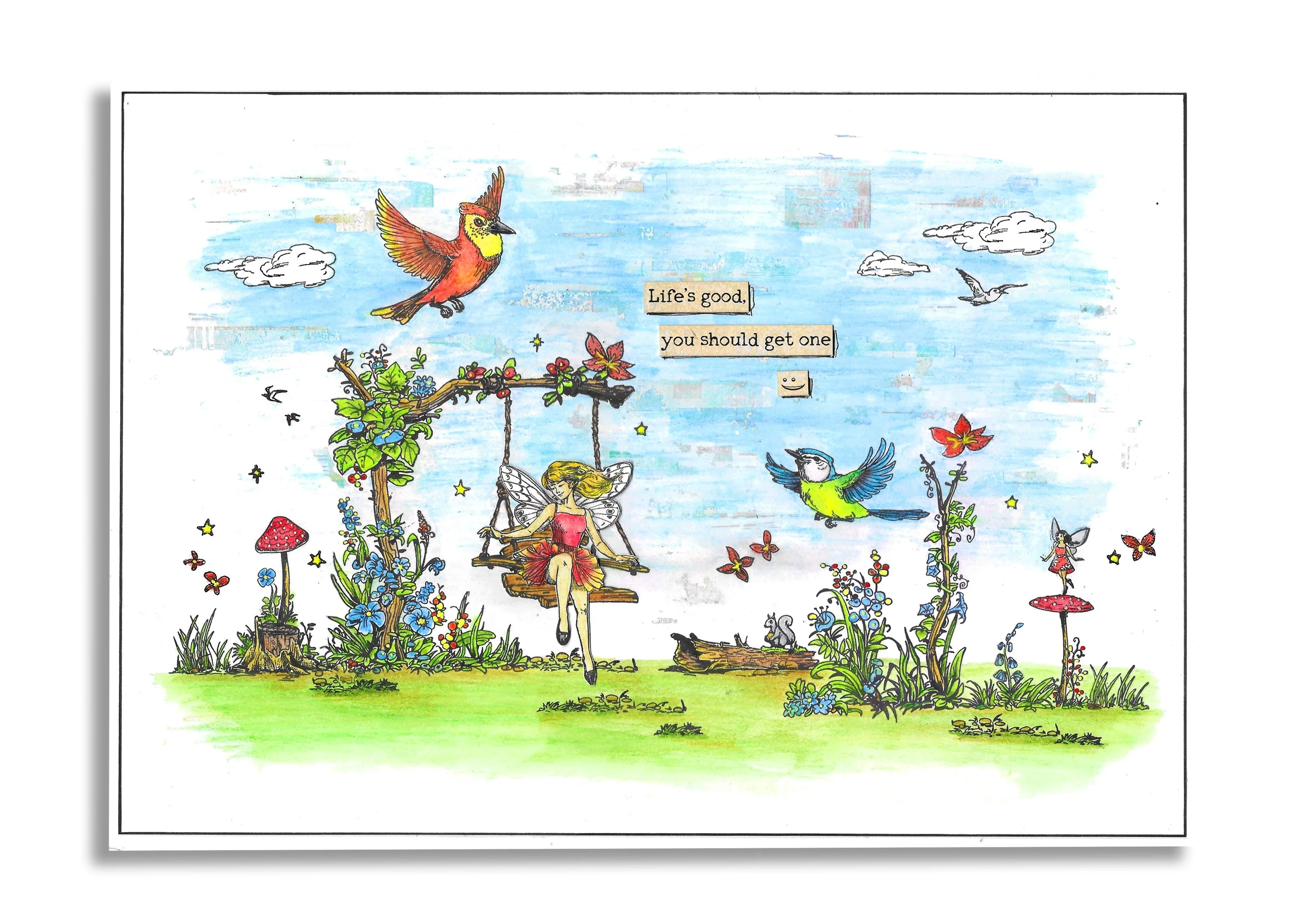 #1197 - A6 Stamp Set - Swing Garden - Image 6