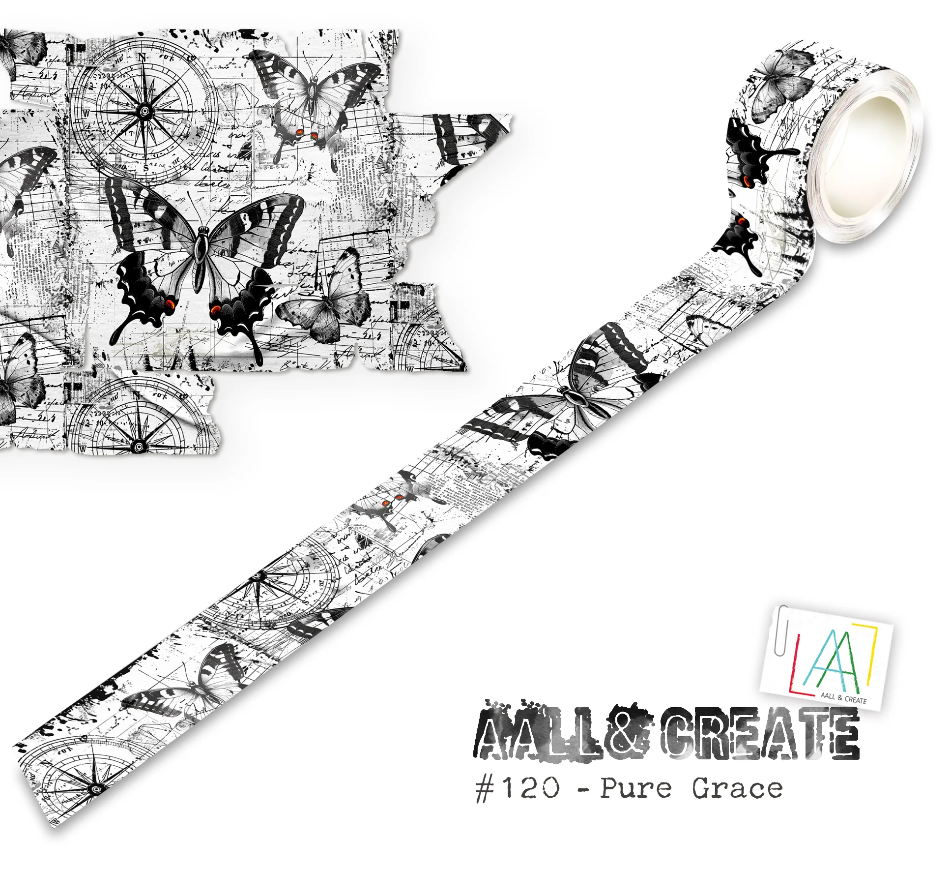 MT-120 - 25mm x 10m Washi Tape - Pure Grace (Layer-It-Up!)
