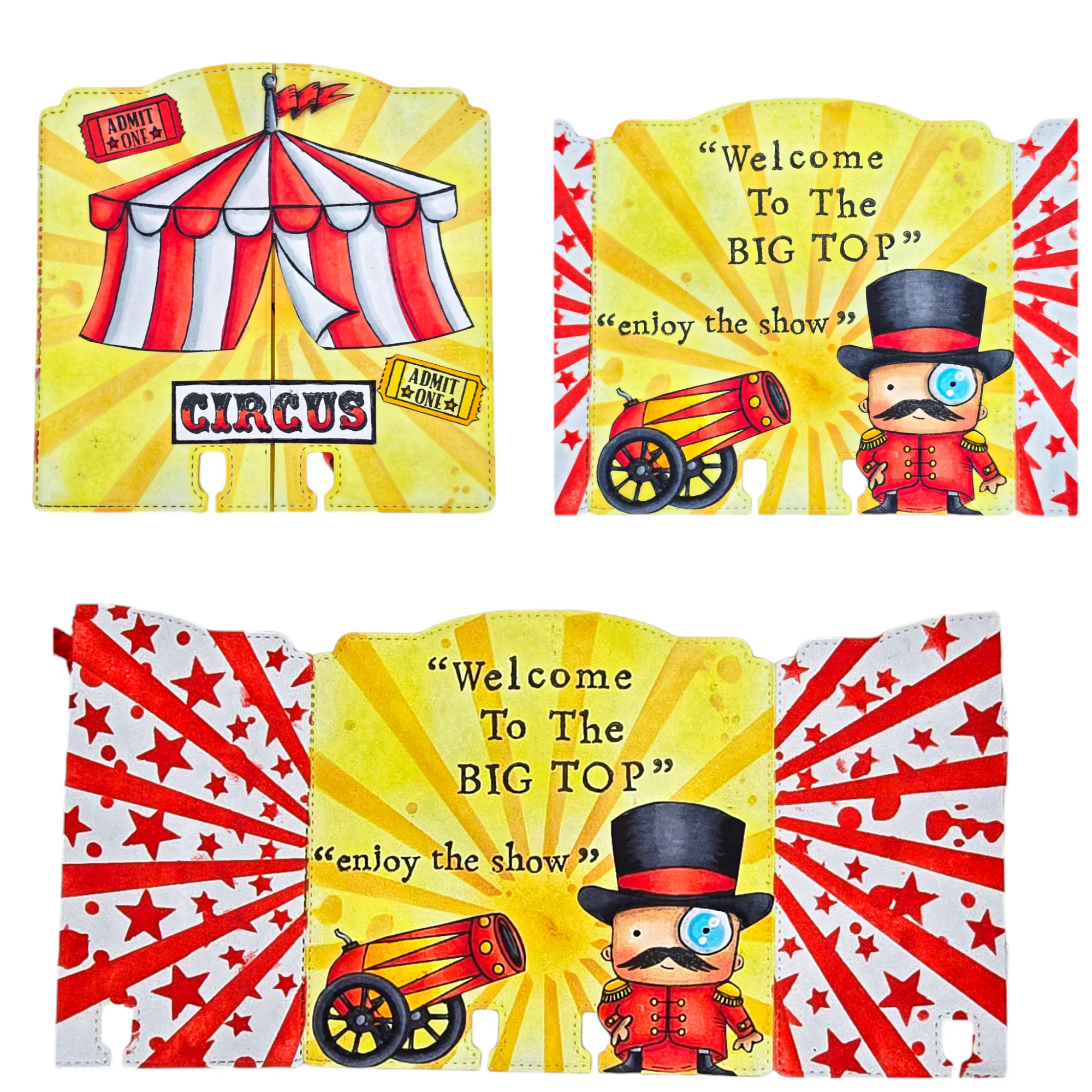#1206 - A6 Stamp Set - The Big Top - Image 3