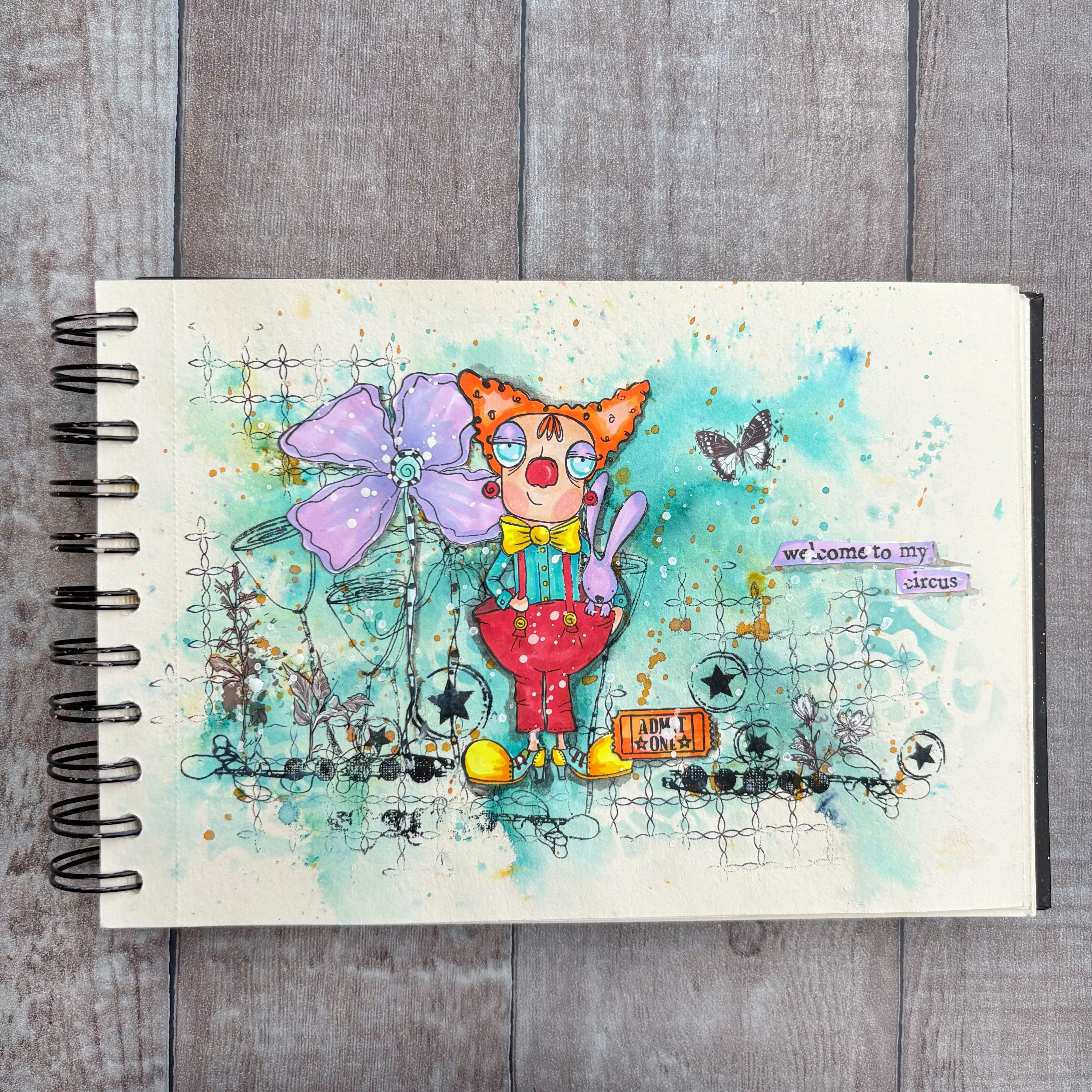 #1207 - A7 Stamp Set - Clown Dee - Image 21