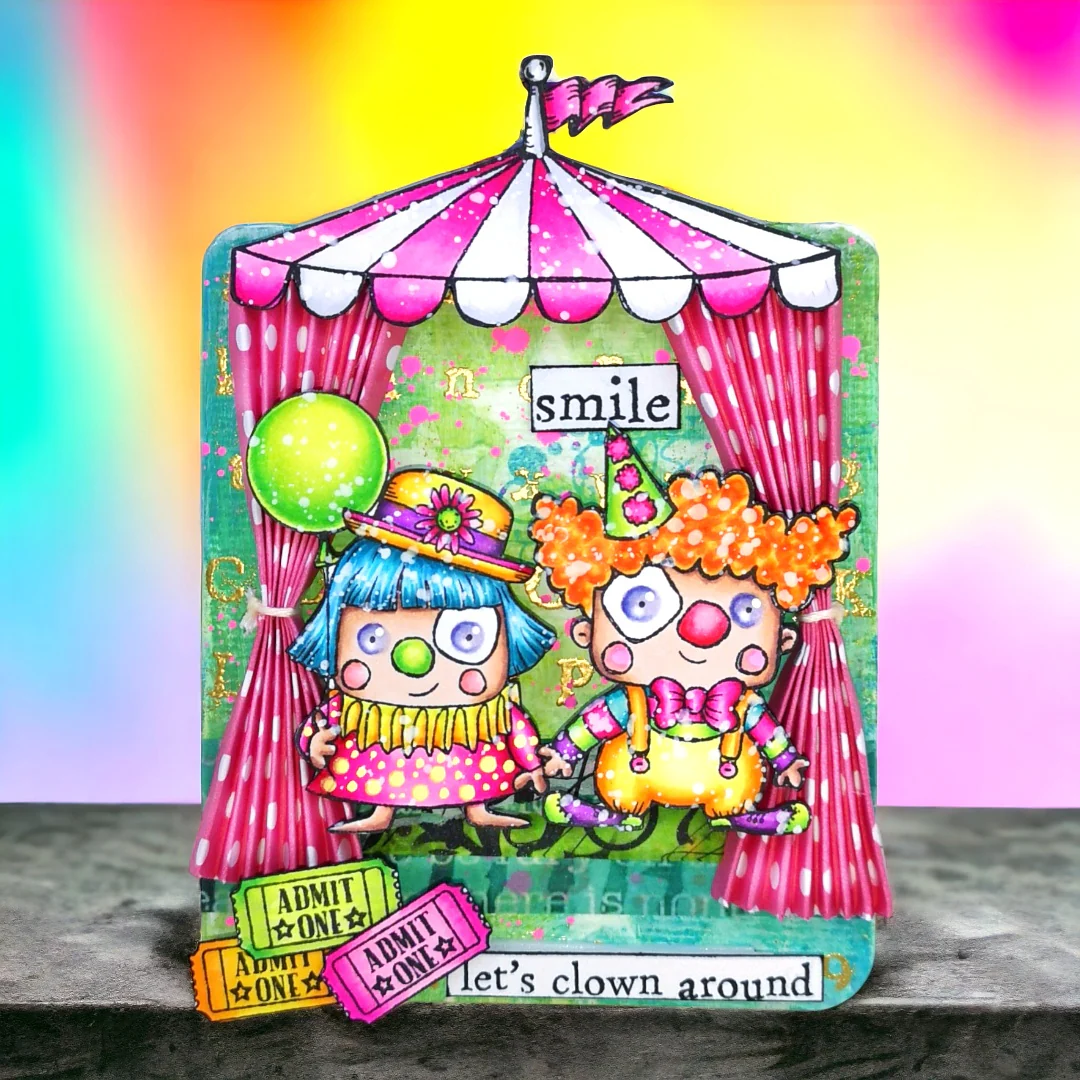 #1207 - A7 Stamp Set - Clown Dee - Image 3