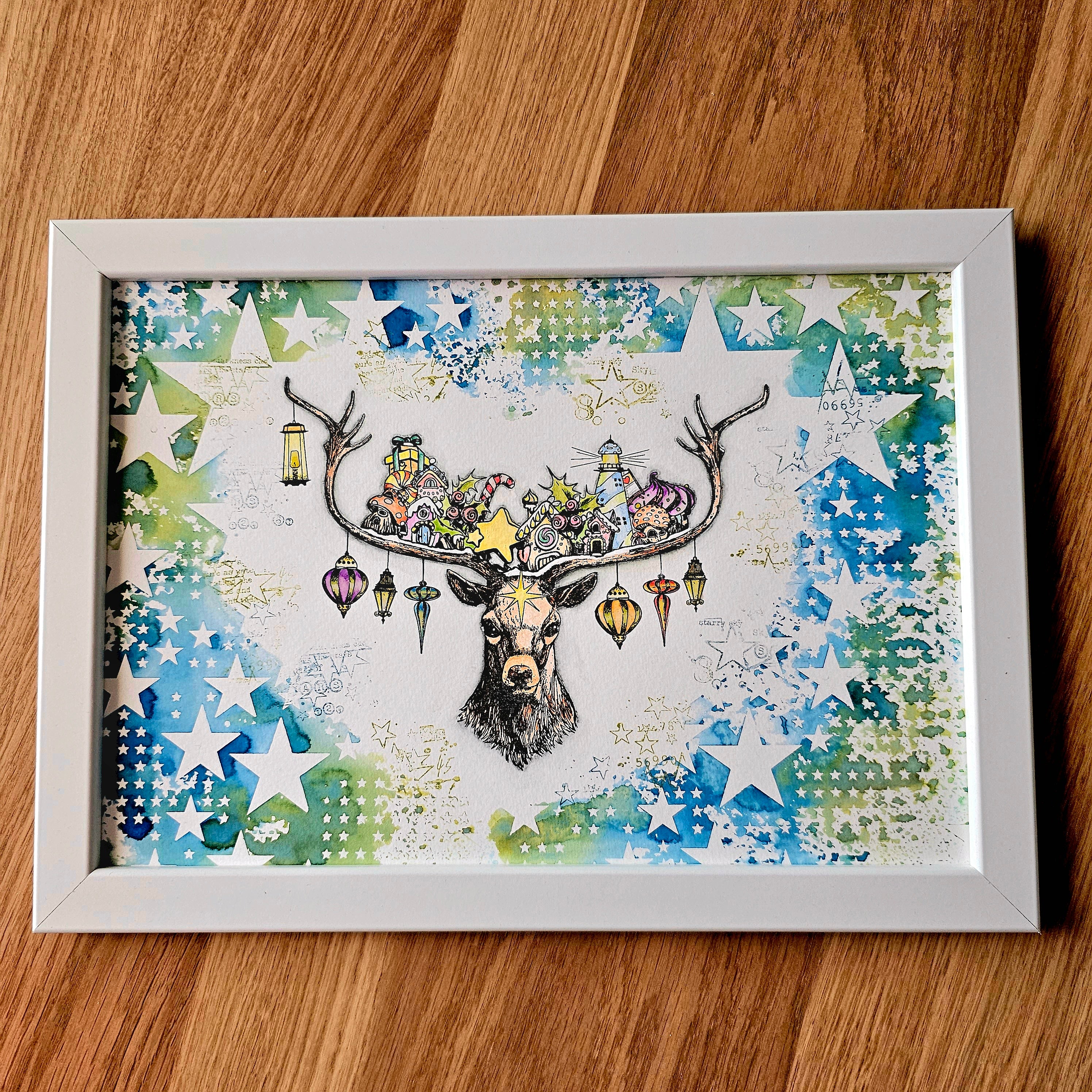 #121 - A4 Stencil - Smitten With Stars - Image 8