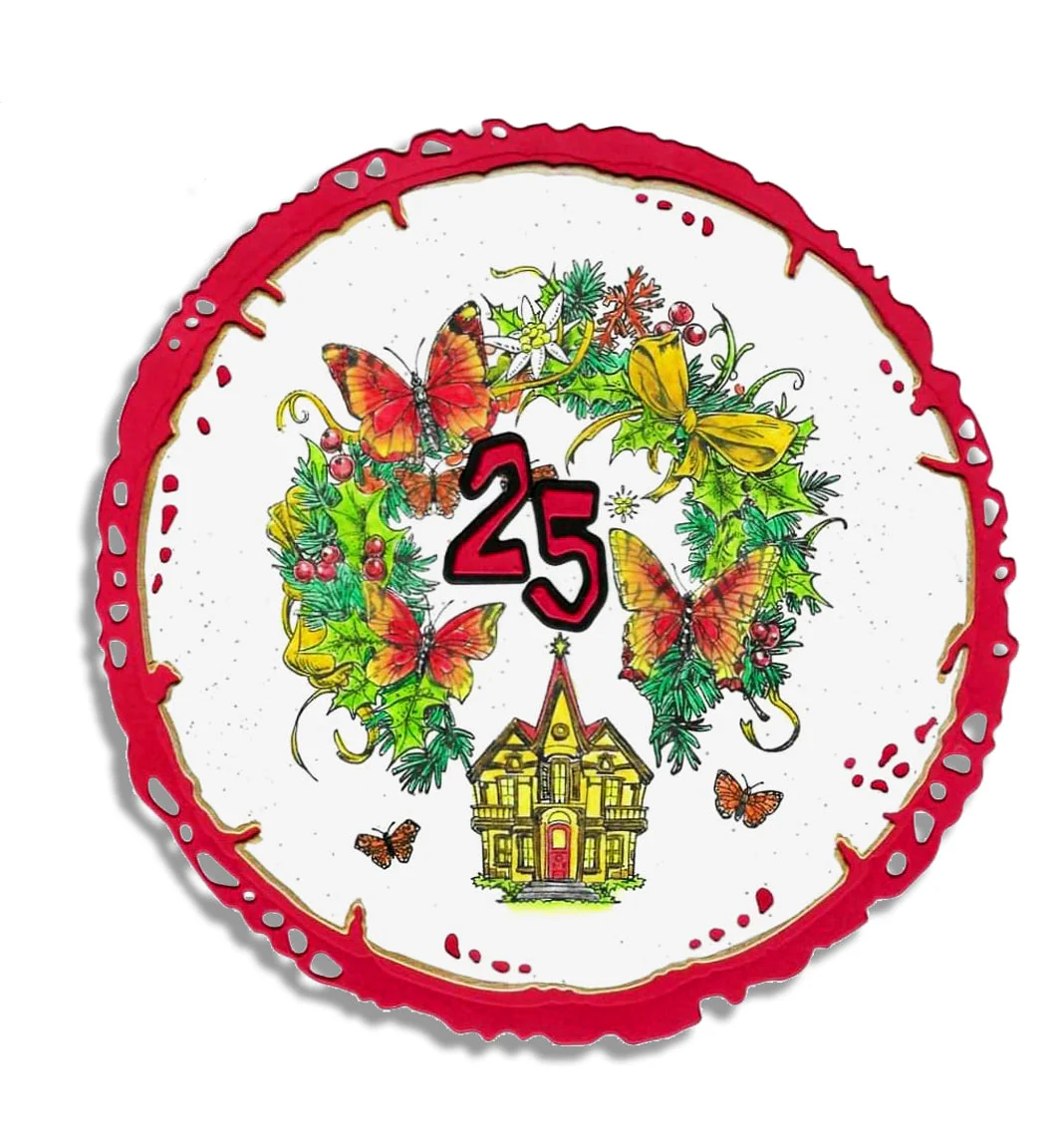 #1222 - A6 Stamp Set - Ribboned Wreath Delight - Image 3