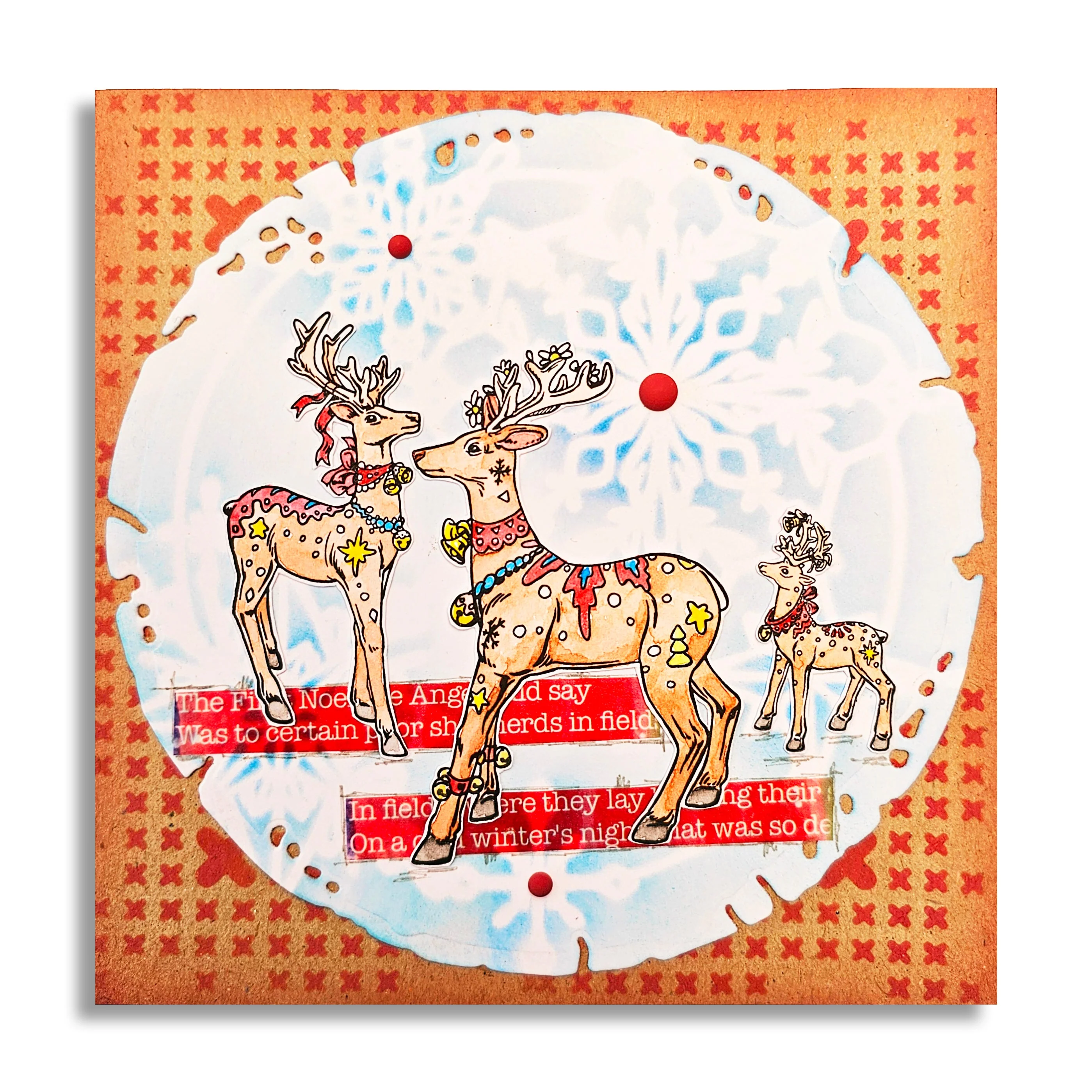 #1223 - A6 Stamp Set - Angelic Deer Guardians - Image 5