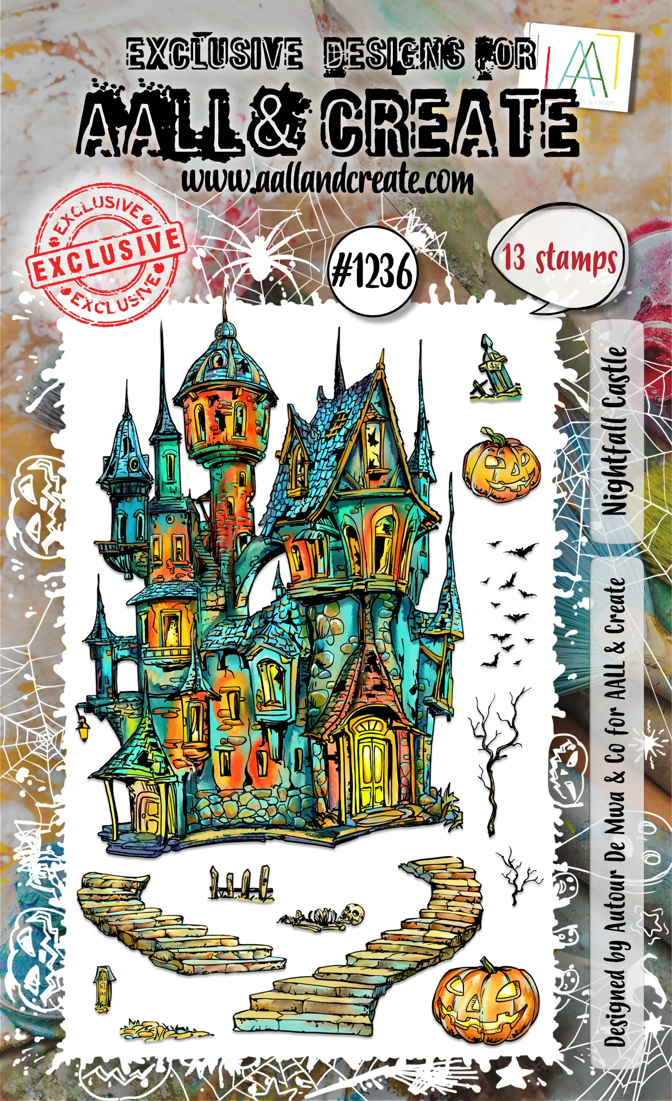 #1236 - A6 Stamp Set - Nightfall Castle