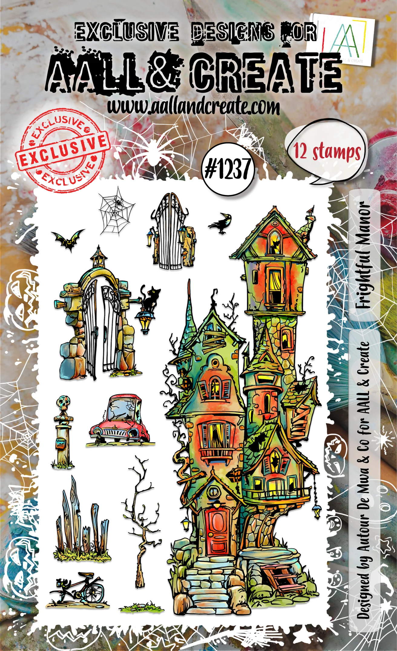 #1237 - A6 Stamp Set - Frightful Manor