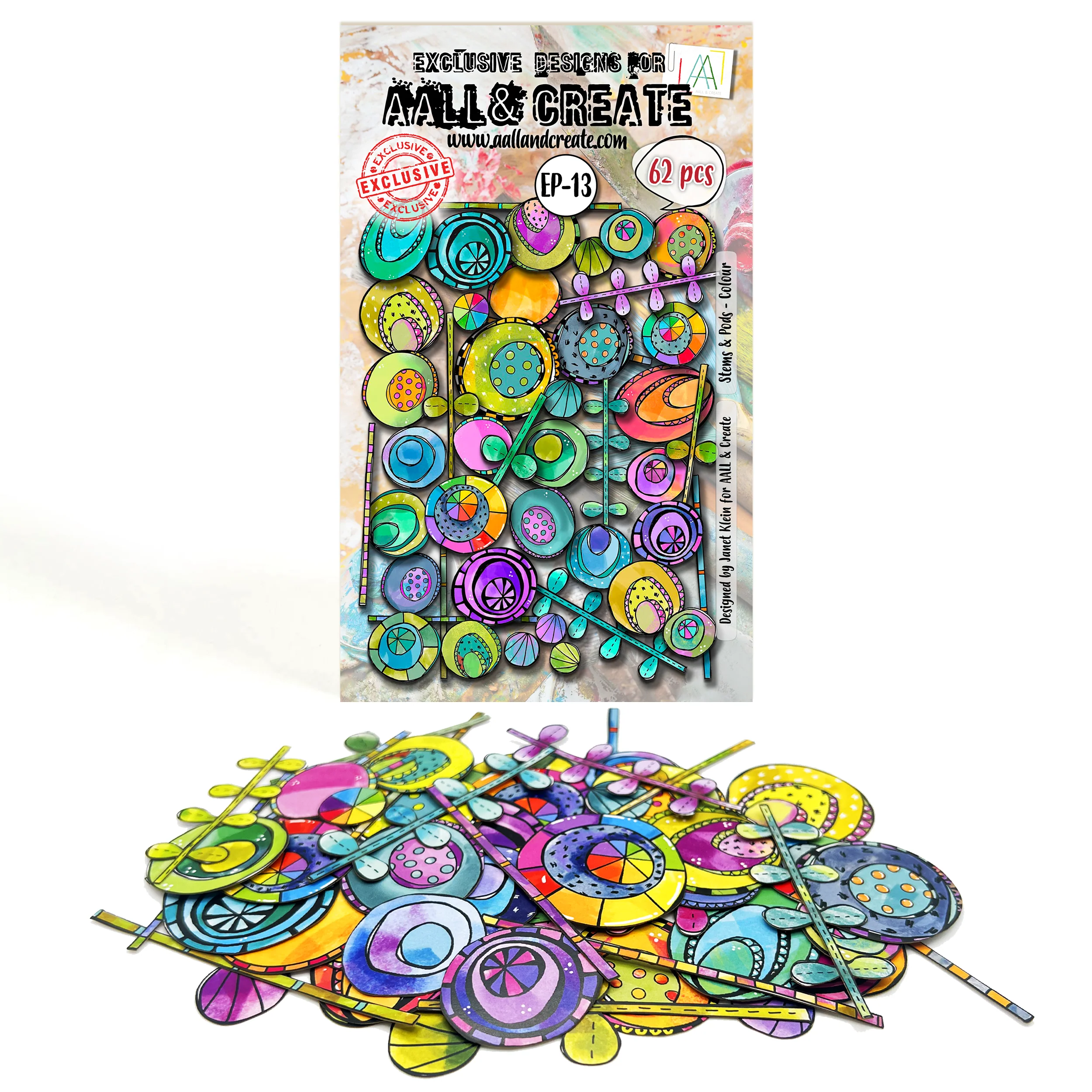 EP-13 - Stems & Pods - Colour - Ephemera Die-Cuts