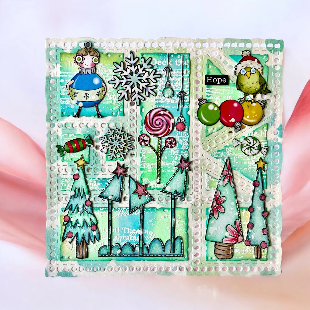 #135 - A4 Stencil - Bricks & Bubbles - Image 8