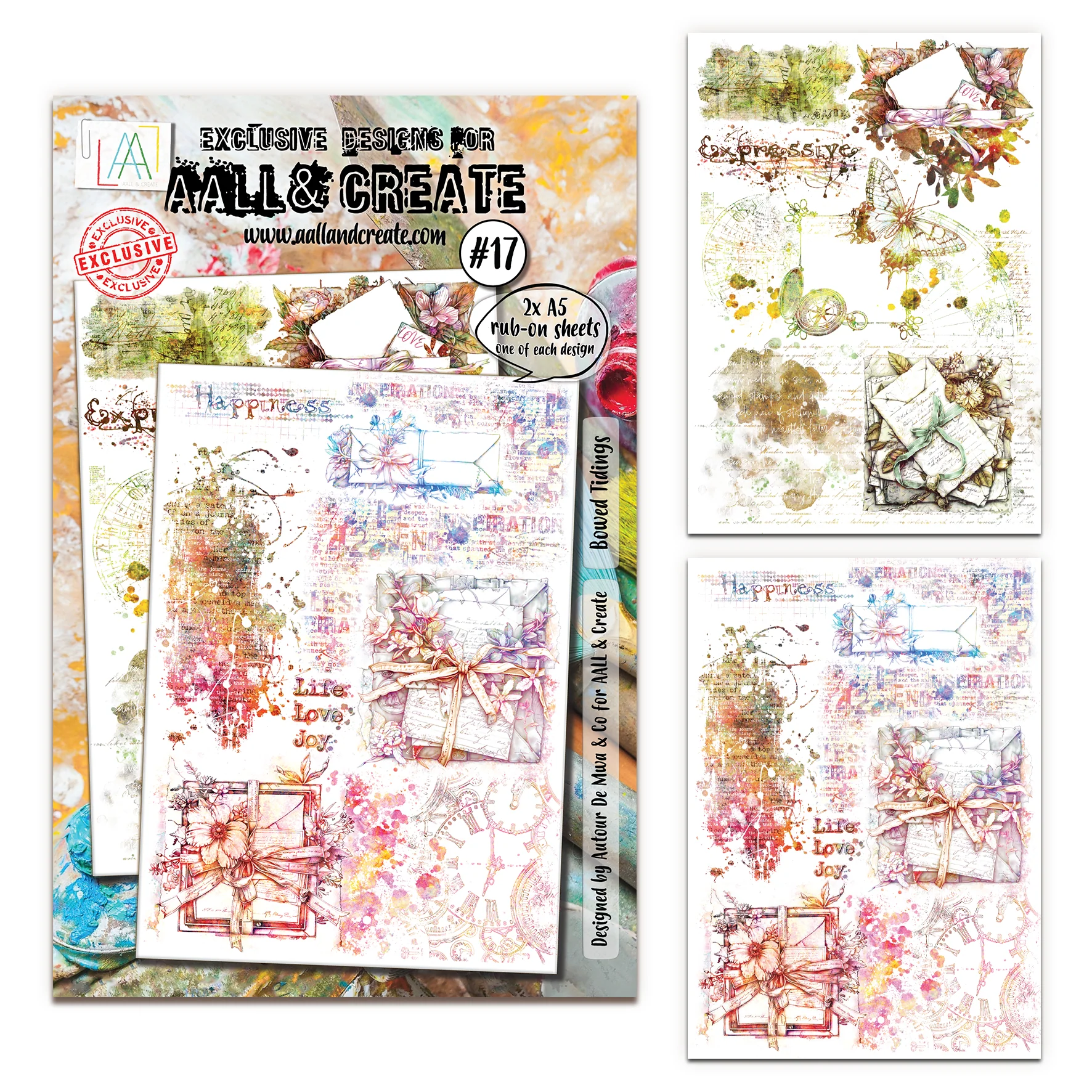 RO-17 - A5 Rub-Ons - Bowed Tidings