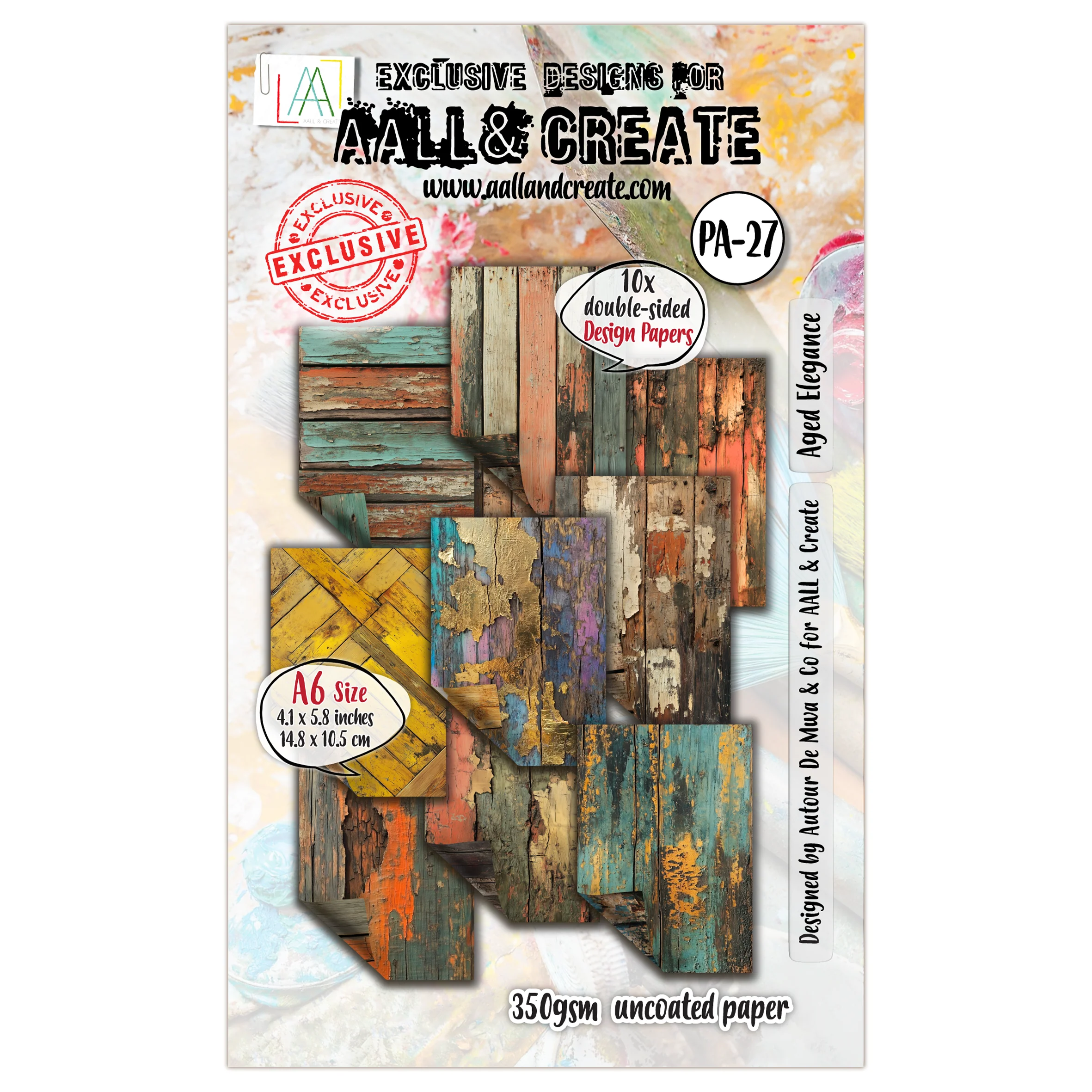 #27 - A6 Design Paper - Aged Elegance