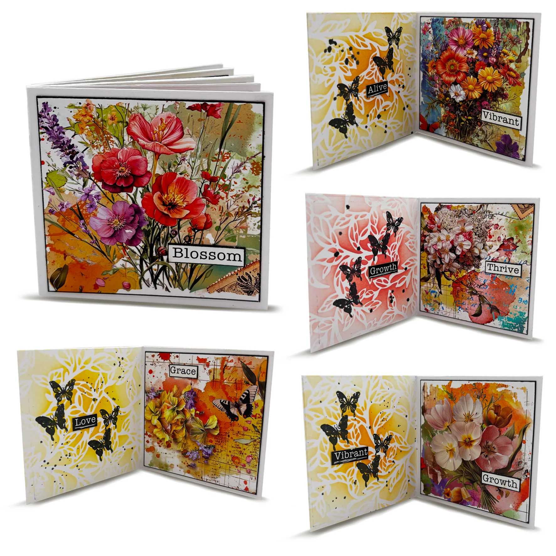 3 x A6 Stamps - Epistolary Elegance, Stamp & Seek & Postmarked Petals - Image 14