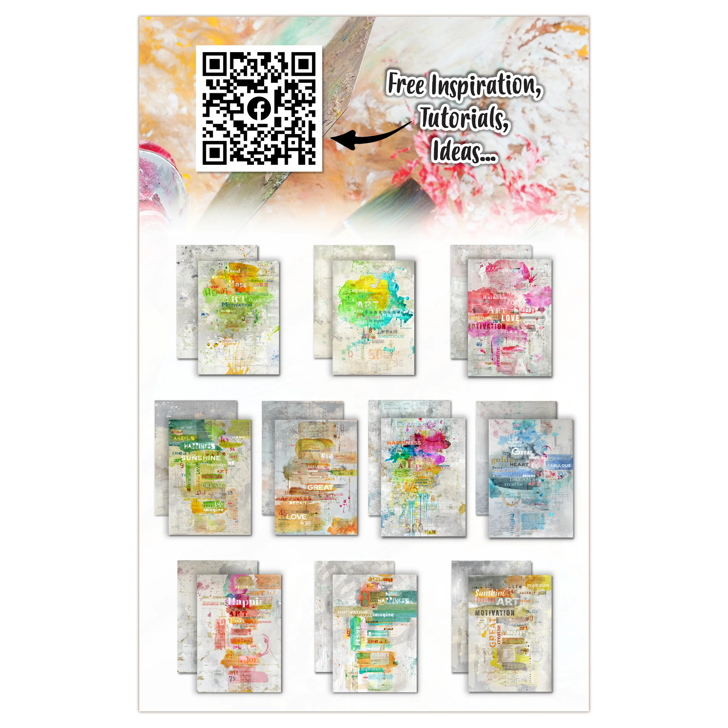 PA-31 - A4 Design Paper - Jumbled Up - Image 16