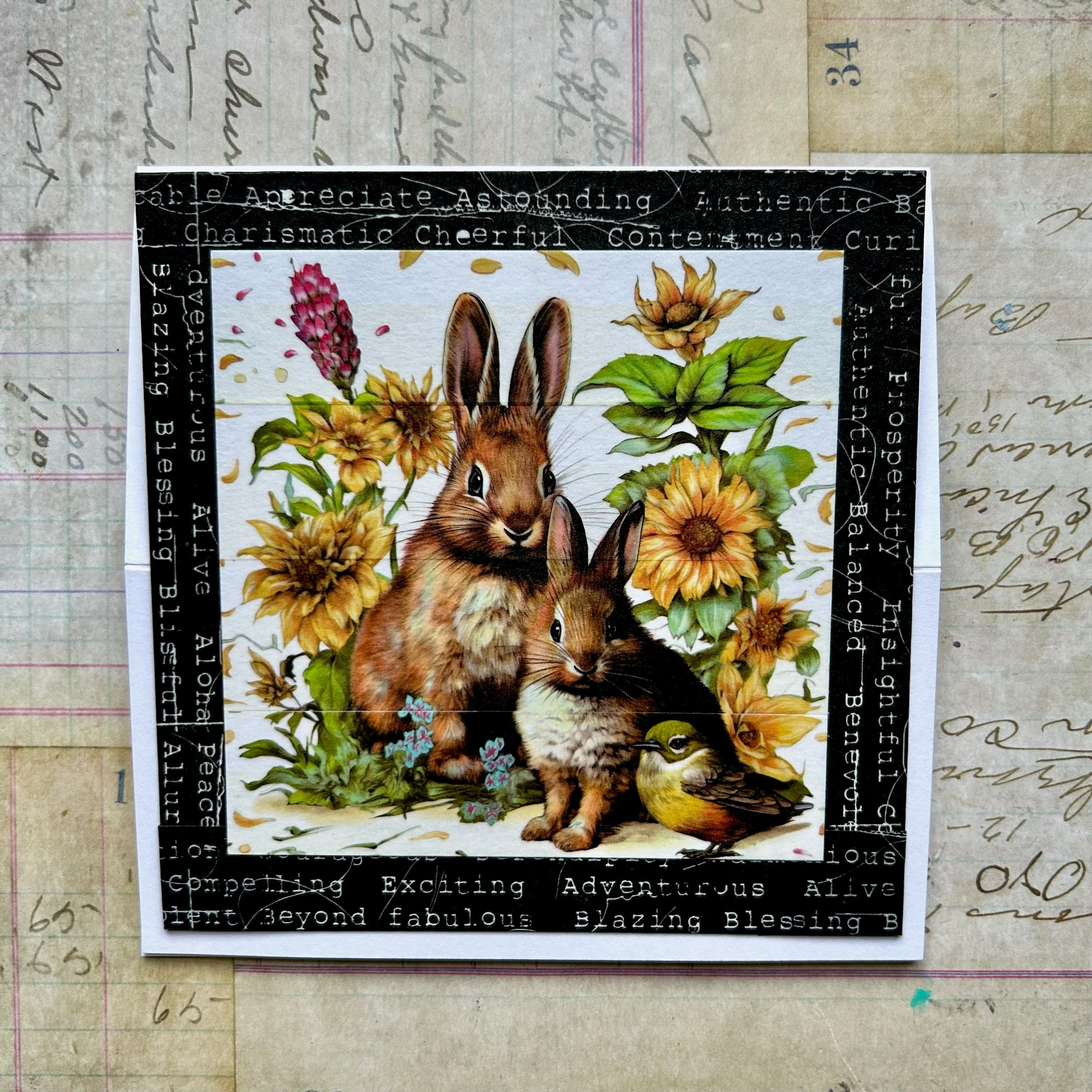 4 x Washi Tapes - Sunflower & Hare, Still Unwritten, Storms Always Pass & Bouquet Calling - Image 34
