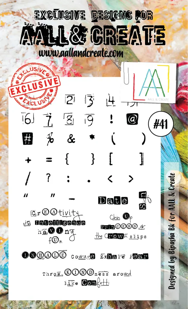 #41 - A6 Clear Stamp Set - Vintage Symbols