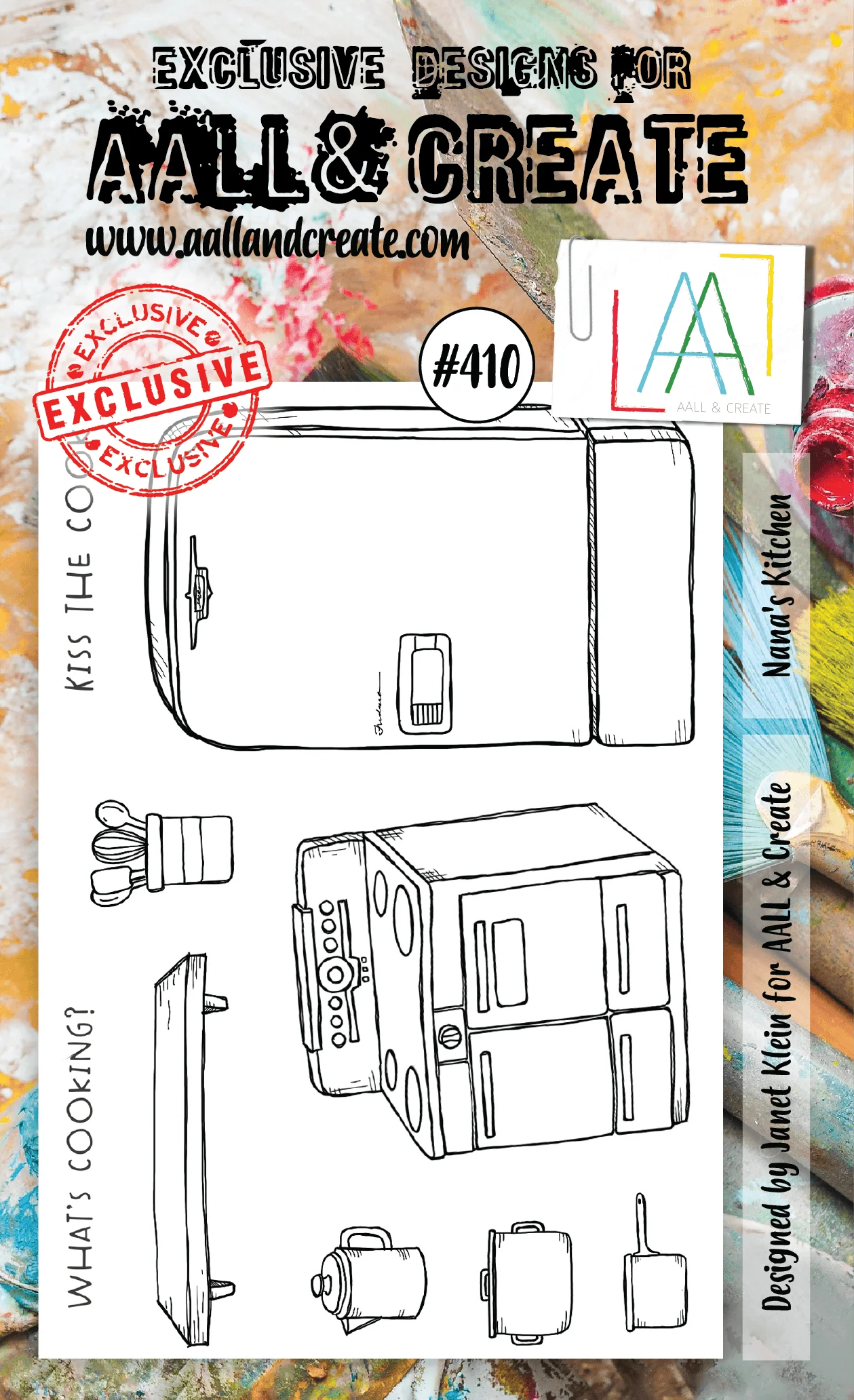 #410 - A6 Clear Stamp Set - Nana's Kitchen