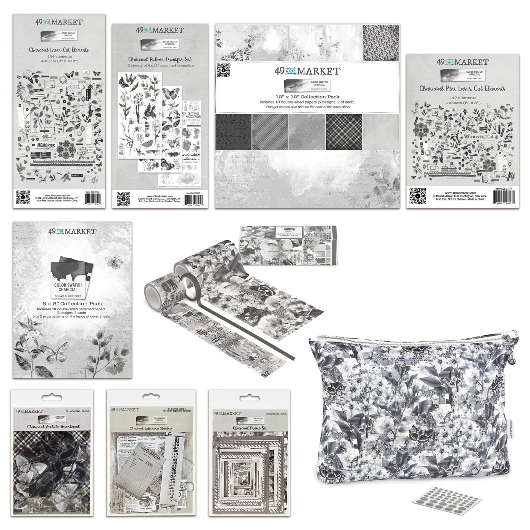 49 And Market Color Swatch Charcoal Collection