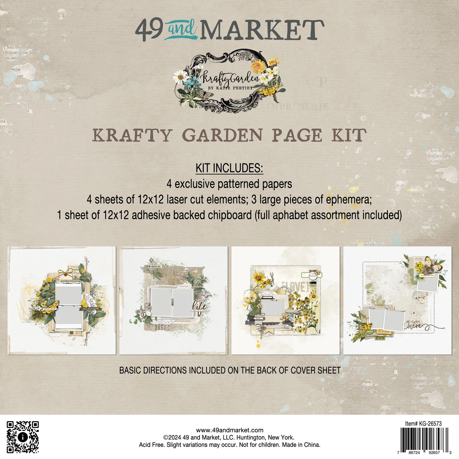 49 And Market Krafty Garden Page Kit