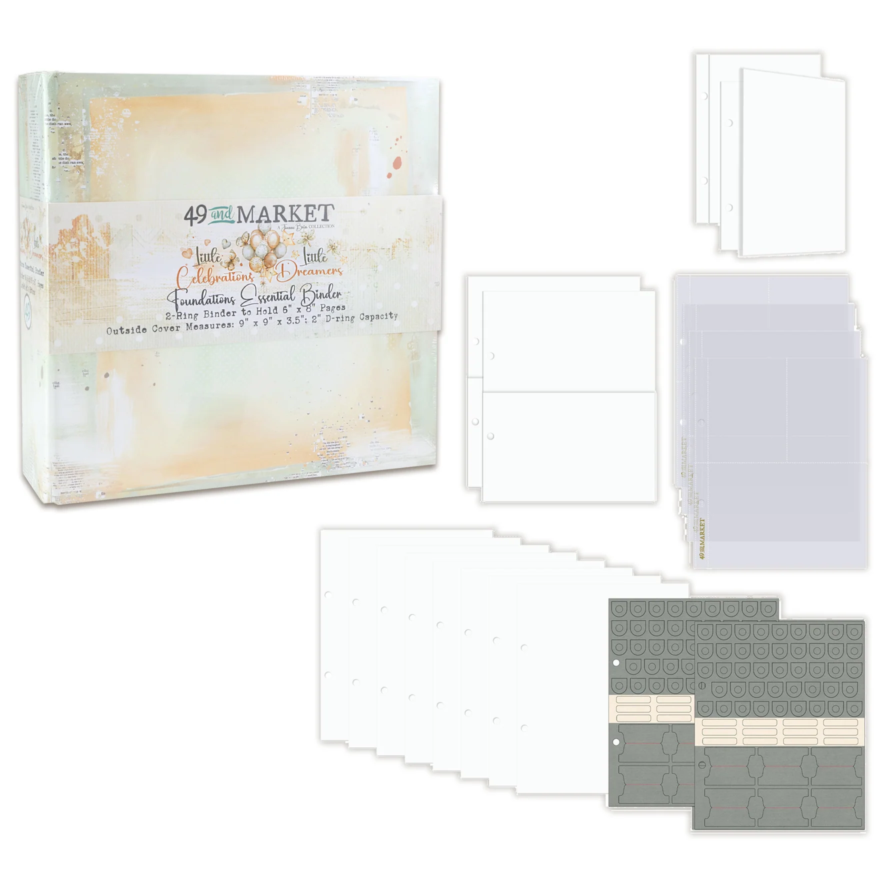 49 and Market Little Dreamer / Little Celebrations Foundations Binder Album Kit