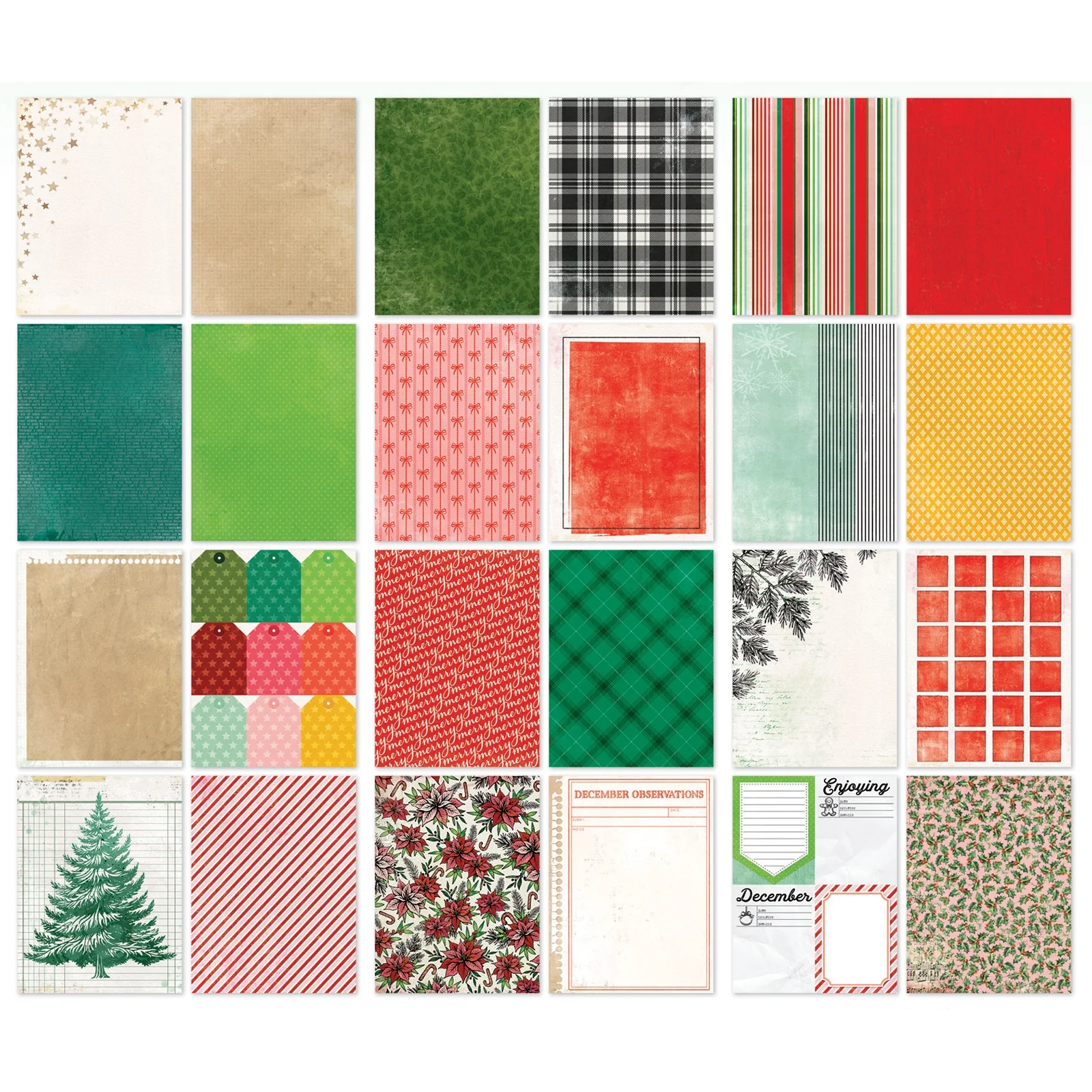 49 And Market Mistletoe And Memories Paper Pack 6"X8" - Image 2
