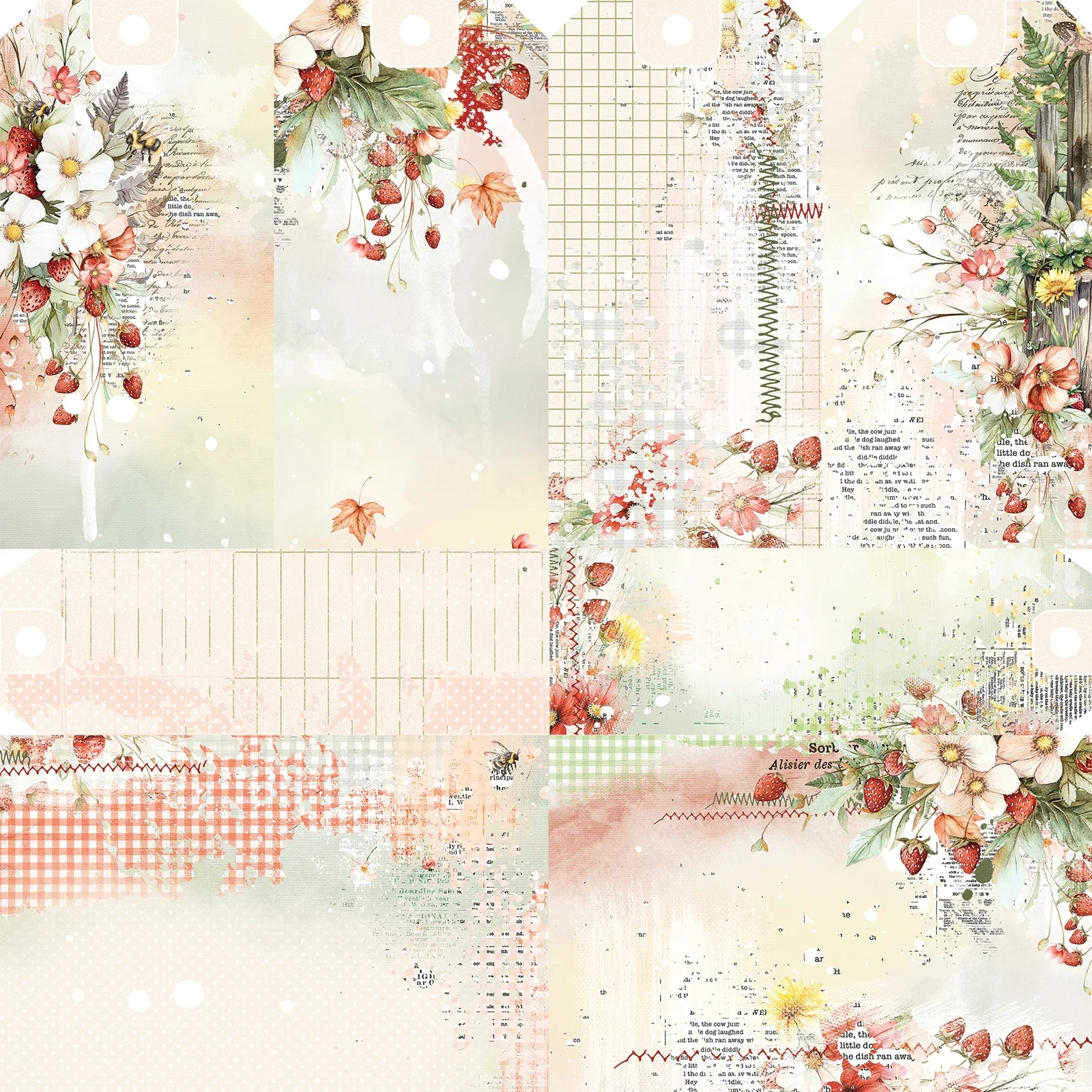 49 And Market Nature's Haven Double-Sided Cardstock 12"X12" - Berry Delight - Image 2