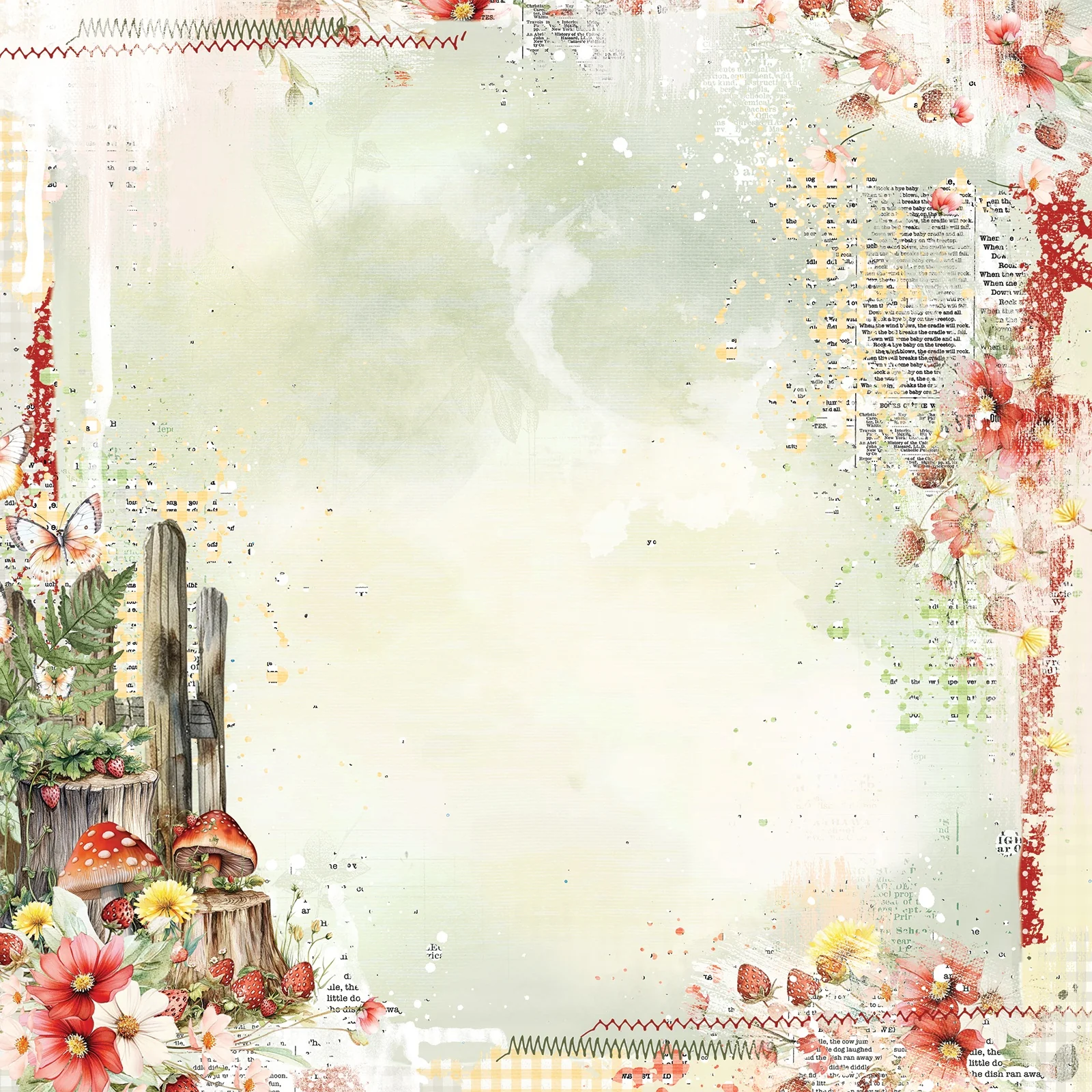 49 And Market Nature's Haven Double-Sided Cardstock 12"X12" - Quiet Place - Image 2