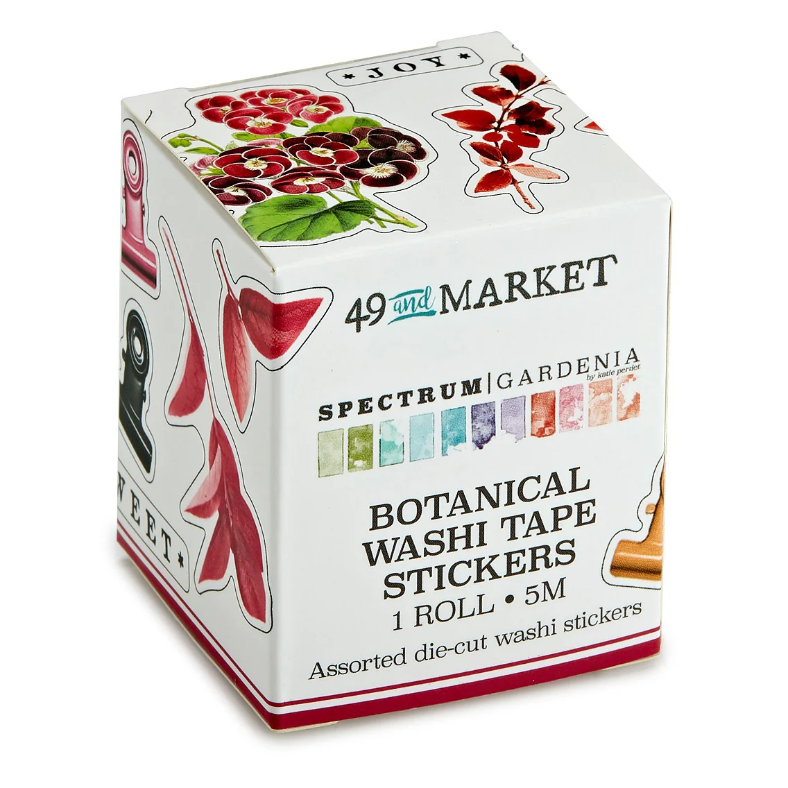 49 And Market Spectrum Gardenia Botanical Washi Sticker Roll - Image 2