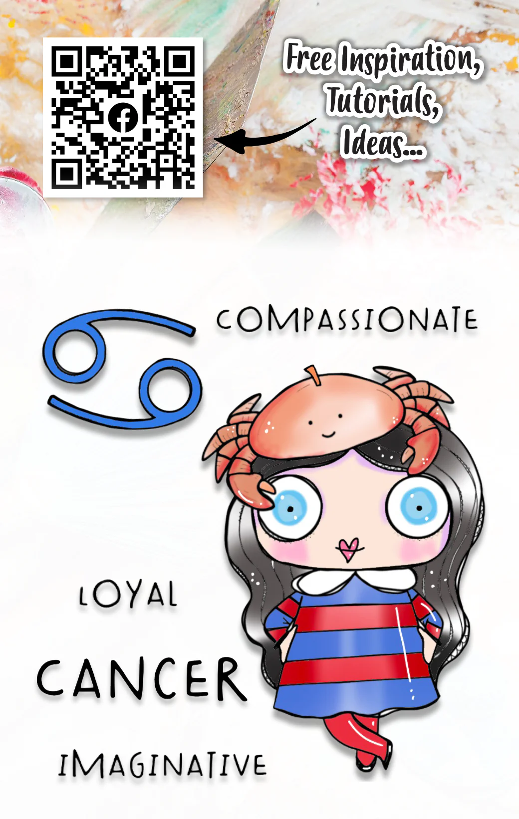 #585 - A7 Clear Stamp Set - Cancer - Image 2
