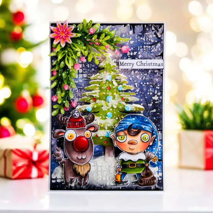 #611 - A7 Clear Stamp Set - Reindeer - Image 2
