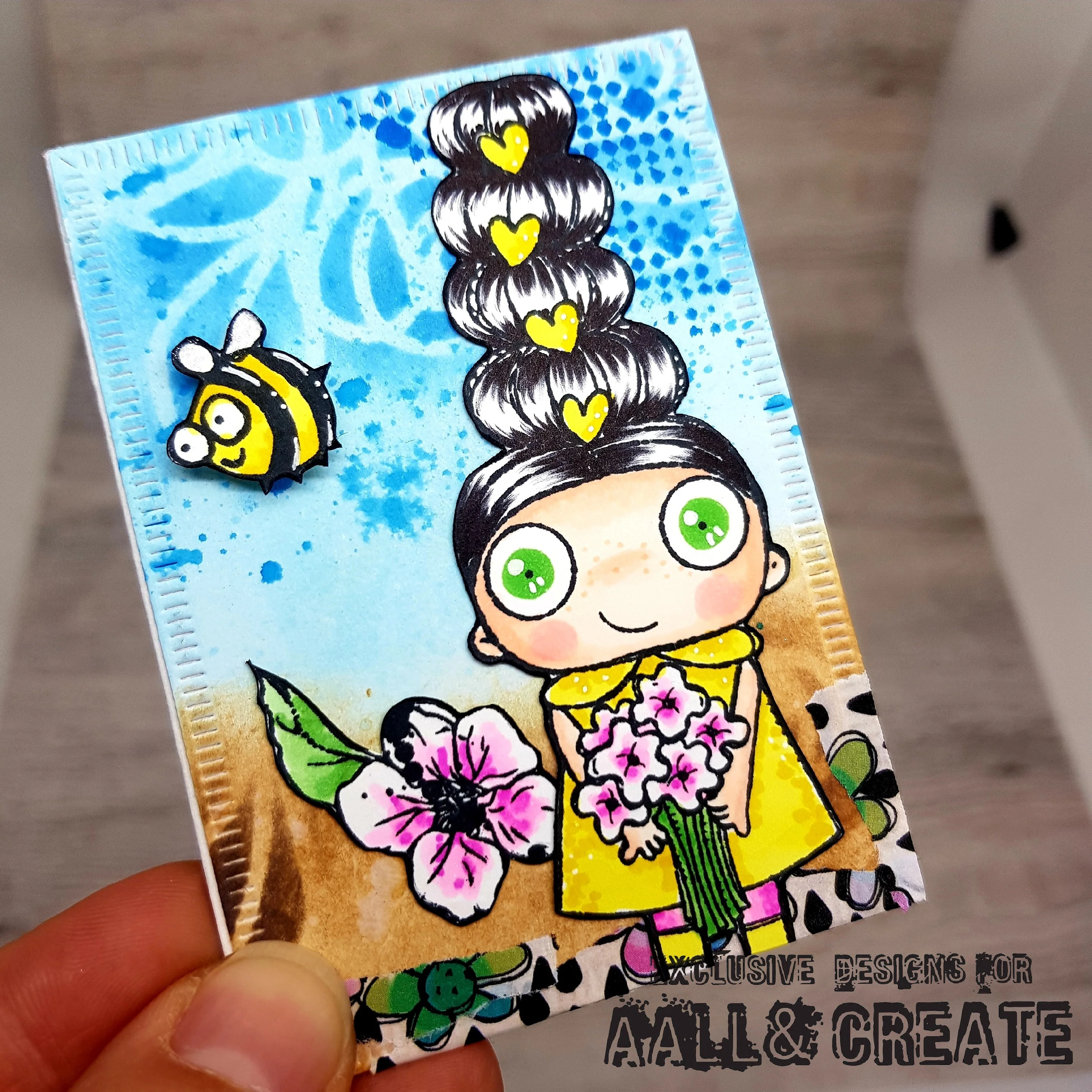 TP-677 - A7 Clear Stamp Set - Flower Eye - Image 10