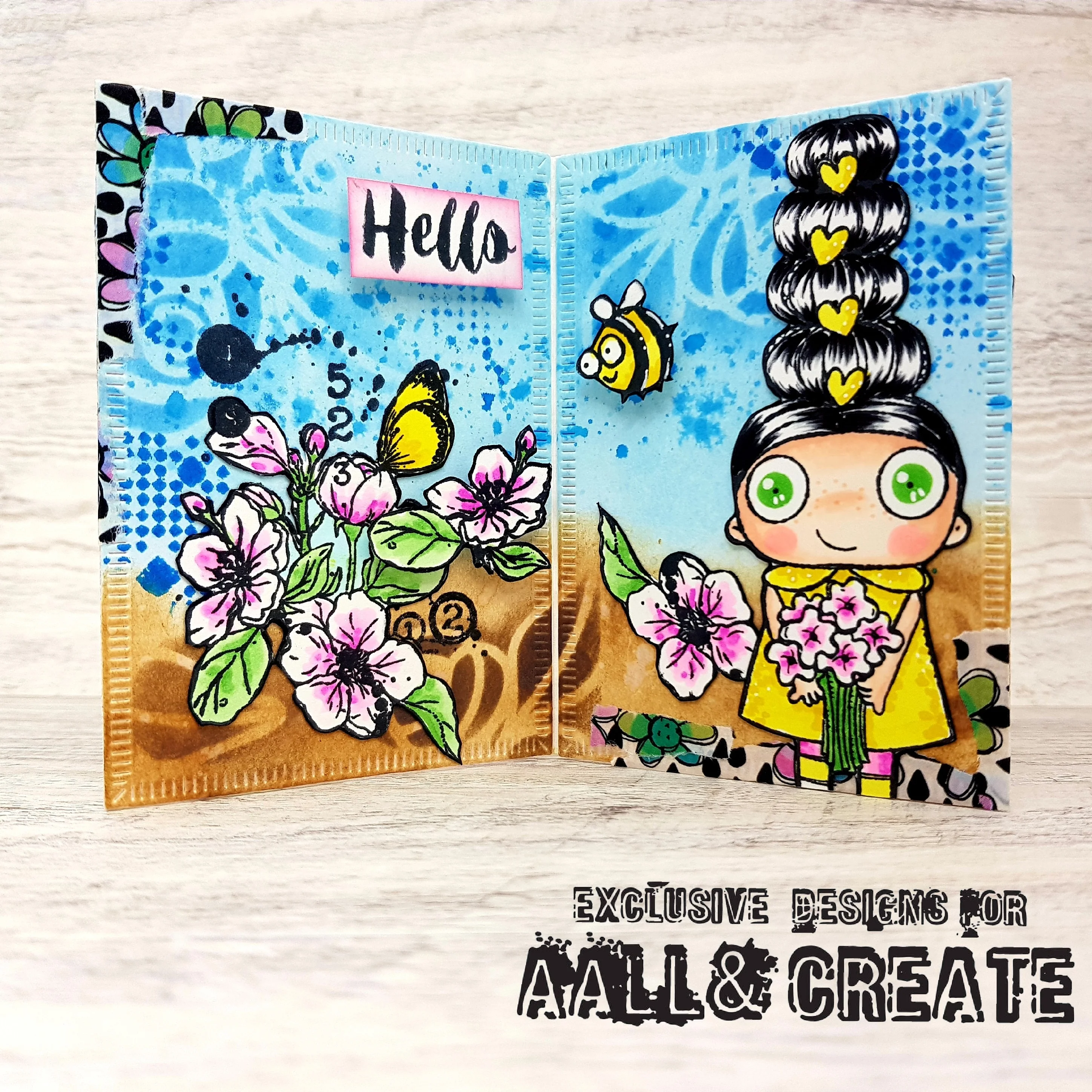 TP-677 - A7 Clear Stamp Set - Flower Eye - Image 8
