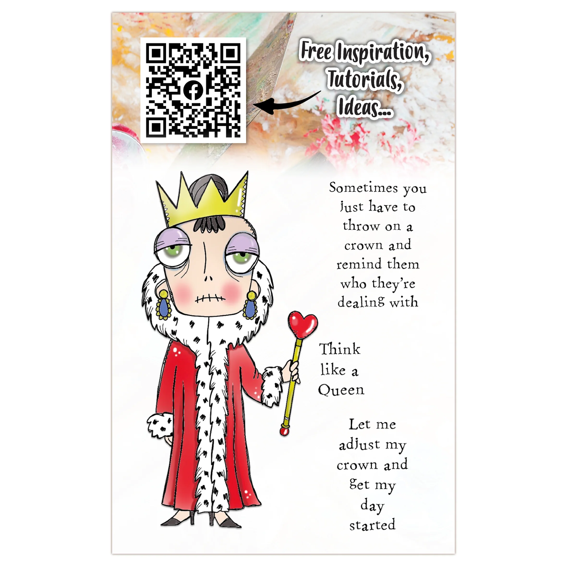 #706 - A7 Clear Stamp Set - Queen Dee - Image 3
