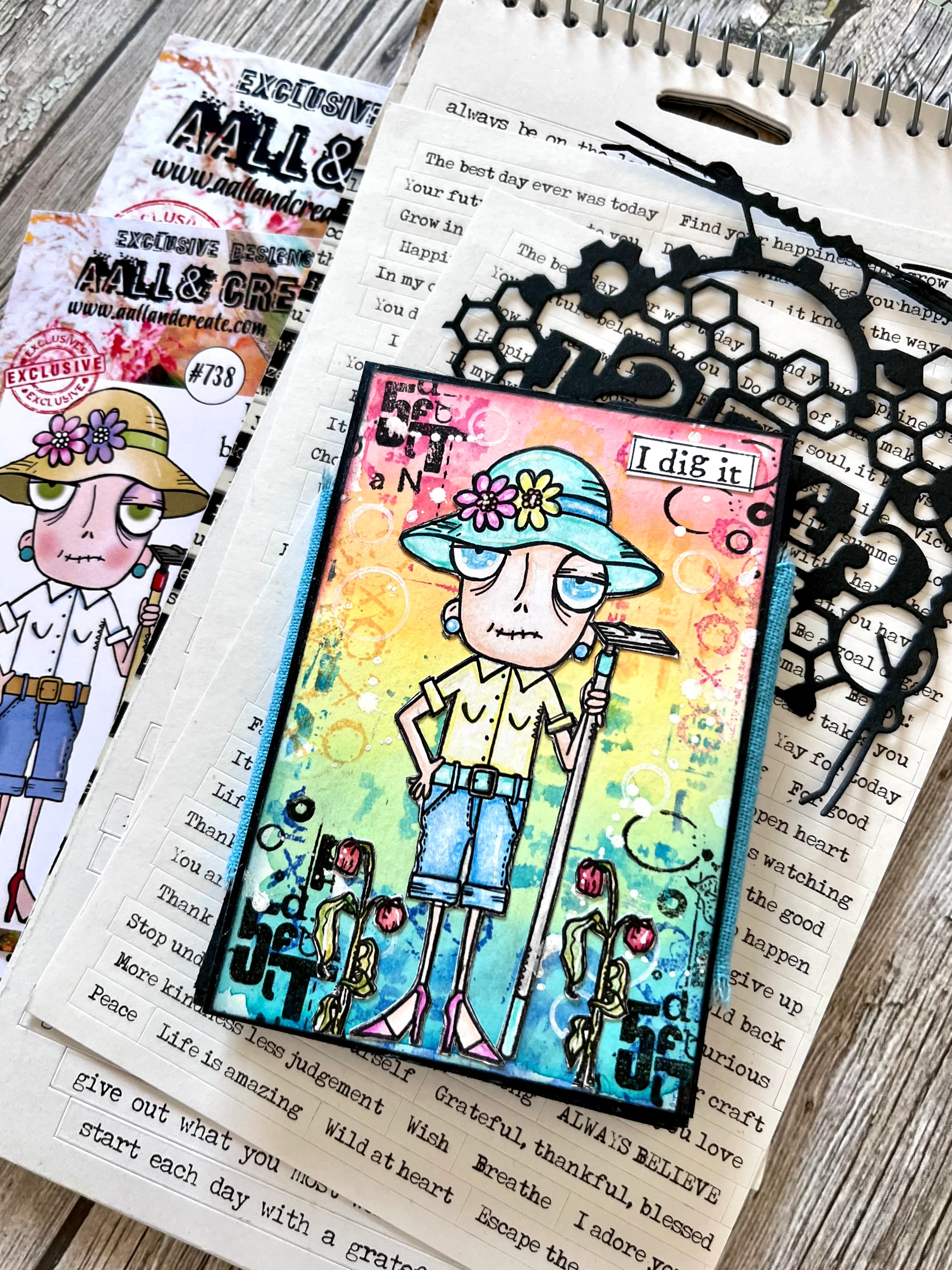 TP-738 - A7 Clear Stamp Set - Gardener Dee - Image 6