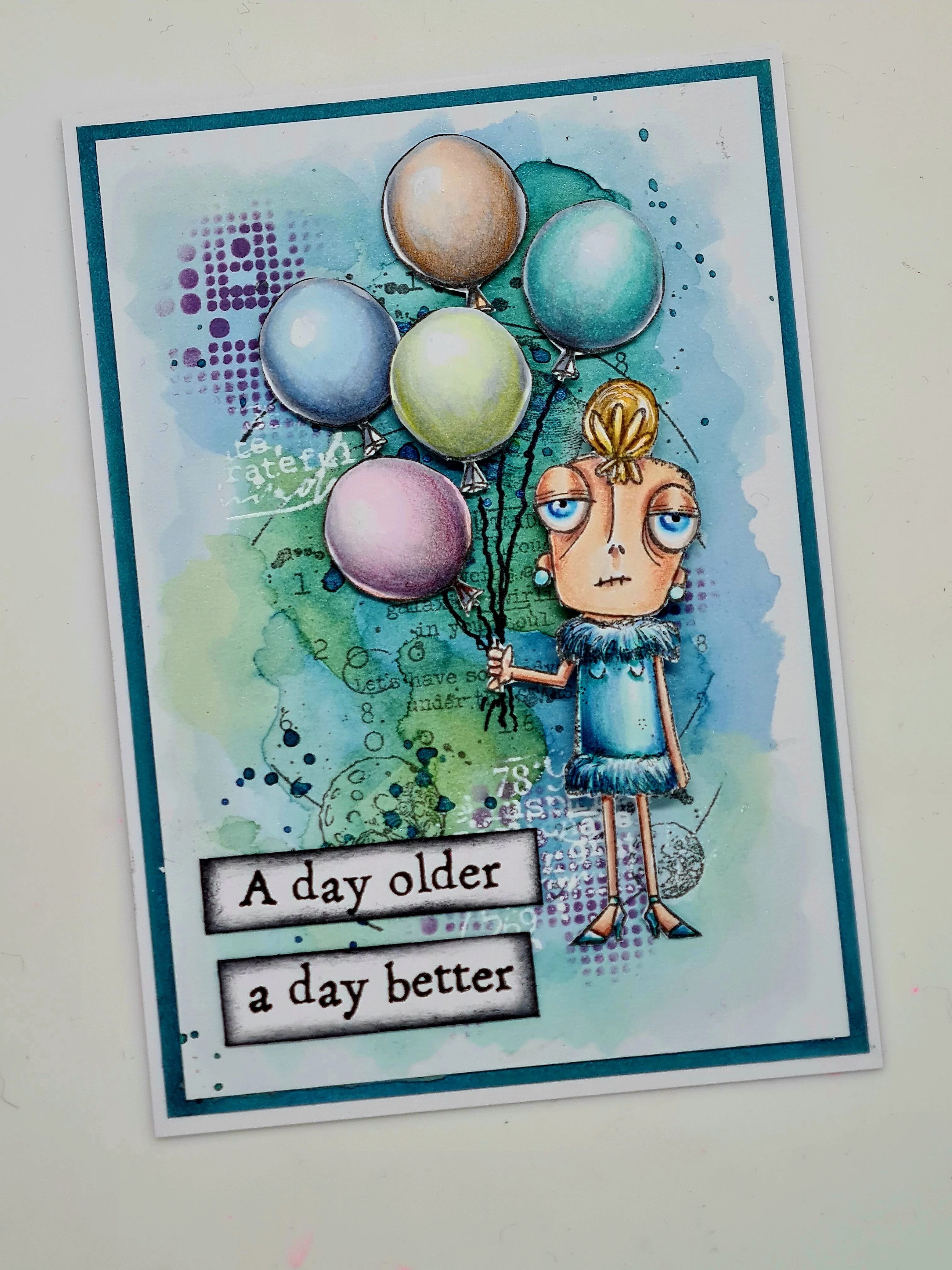 #783 - A7 Clear Stamp Set - Party Time Dee - Image 11