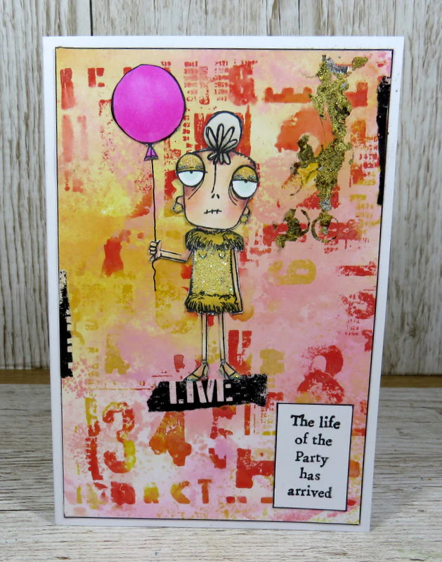 #783 - A7 Clear Stamp Set - Party Time Dee - Image 12