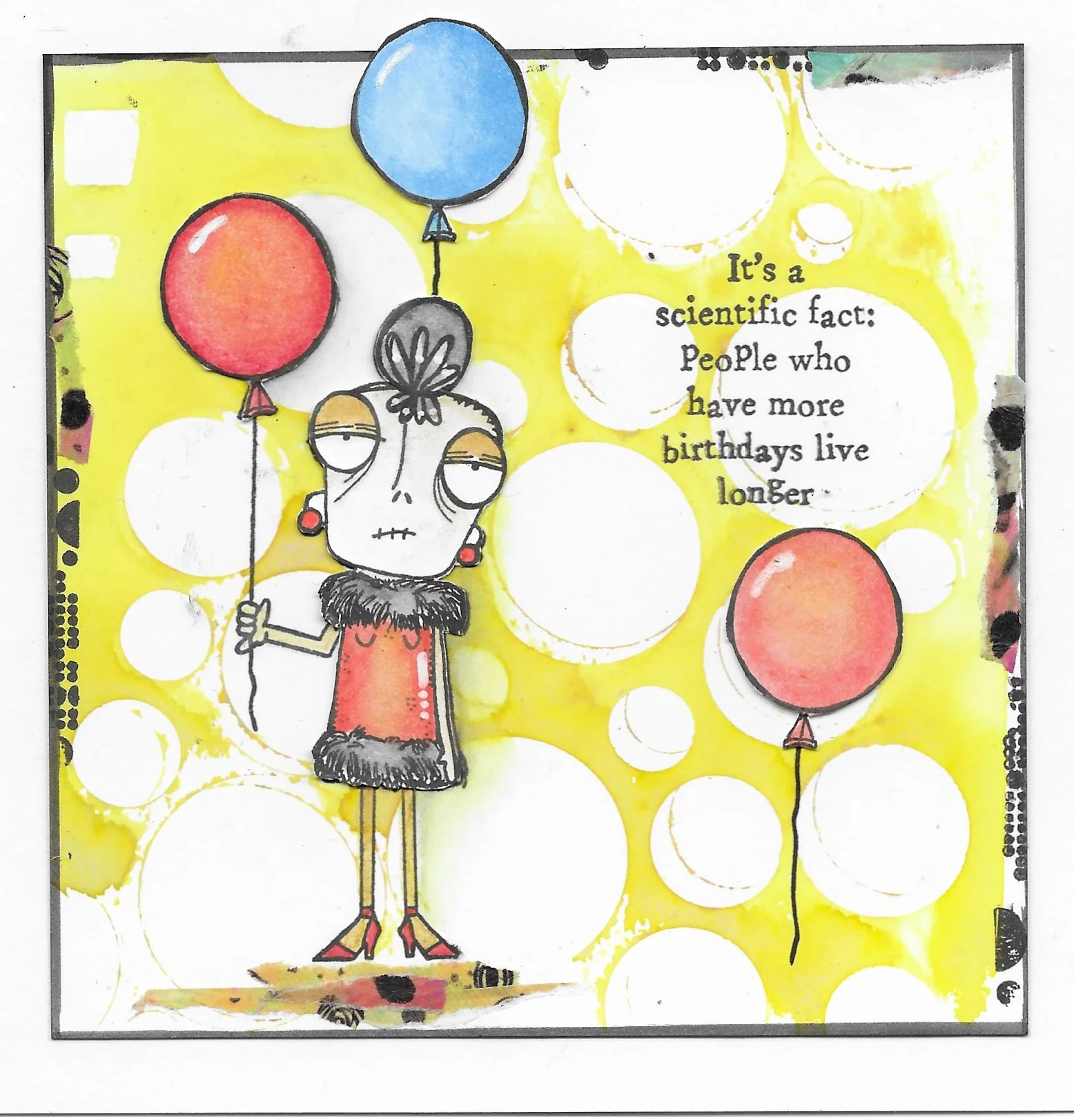 #783 - A7 Clear Stamp Set - Party Time Dee - Image 14