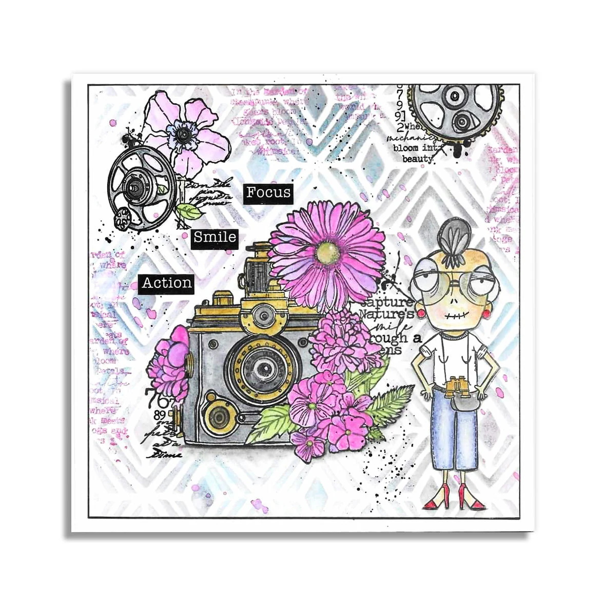 #786 - A7 Clear Stamp Set - Travel Dee - Image 3