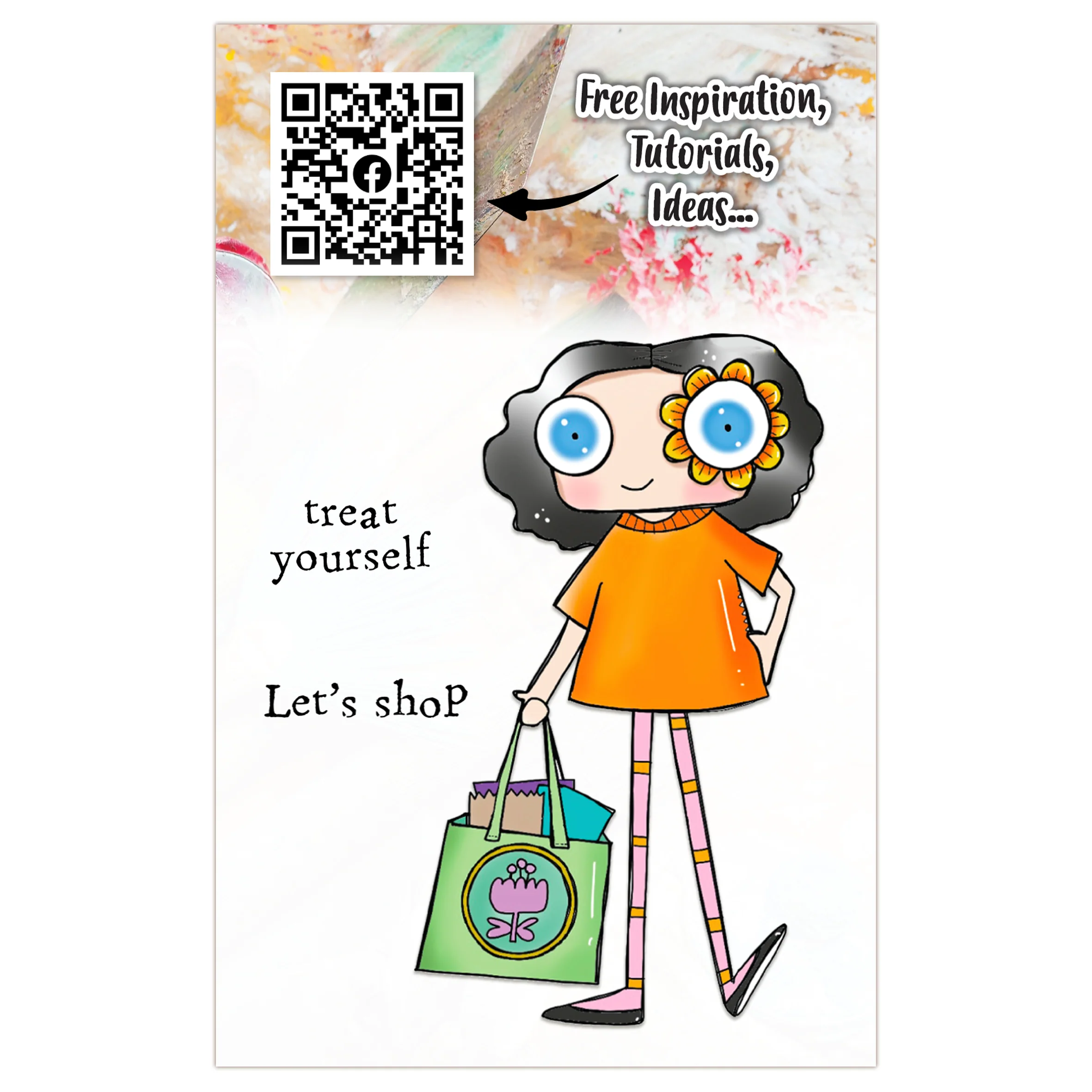 #815 - A7 Clear Stamp Set - Treat Yourself - Image 2